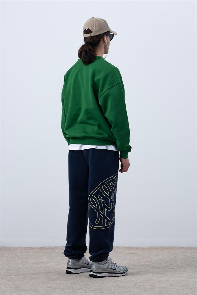 Fifty Pieces-Canlı Yeşil Core Oversize Sweatshirt-Sweatshirts & Hoodies-6-milagron.live