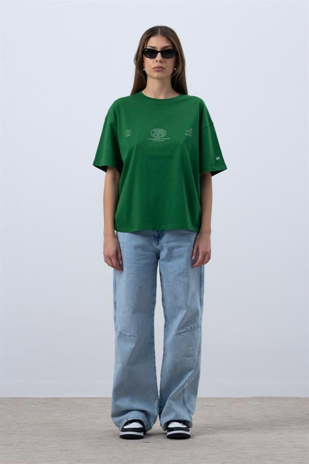 Fifty Pieces-Canlı Yeşil Core Oversize T-Shirt-T-Shirts-1-milagron.live