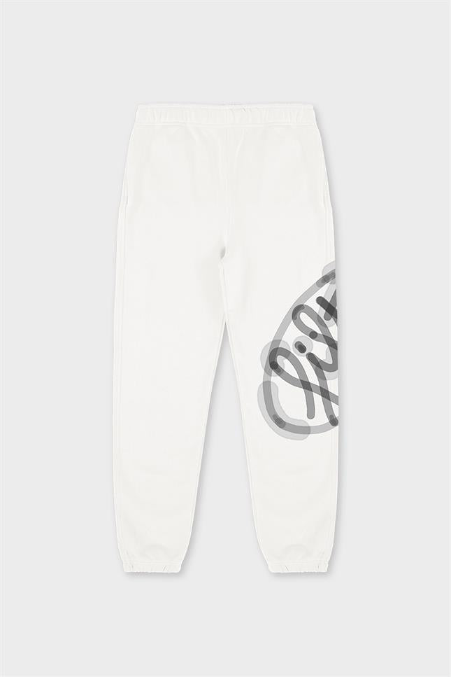 Kadın Beyaz Loose Fit Jogger Pantolon