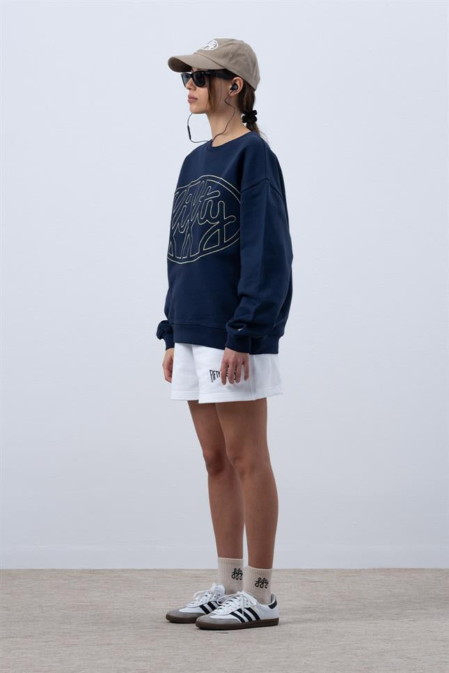 Kadın Lacivert Core Oversize Sweatshirt
