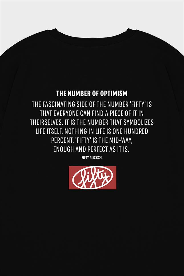 Kadın Siyah Oversize Sırt Baskılı T-Shirt