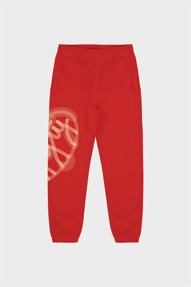 Fifty Pieces-Kırmızı Loose Fit Jogger Pantolon-Eşofman-7-milagron.live