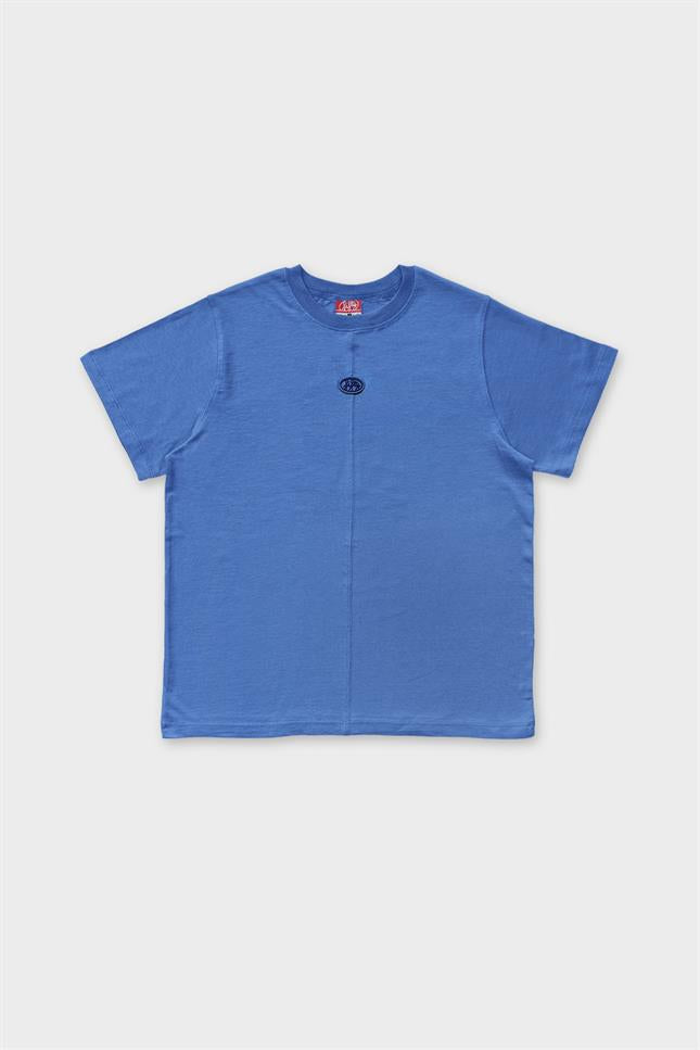 Fifty Pieces-Mavi Regular Fit Sırt Baskılı T-Shirt-T-Shirts-7-milagron.live