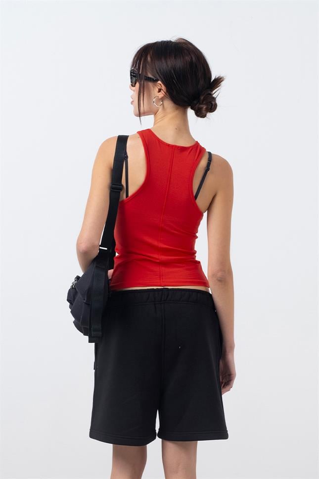 Fifty Pieces-Siyah Bermuda Jogger Şort-Şort-5-milagron.live