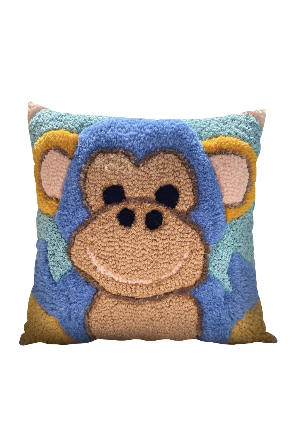 Fille á Fille Design Studio-Colorful Monkey Pillow-Kırlent-1-milagron.live