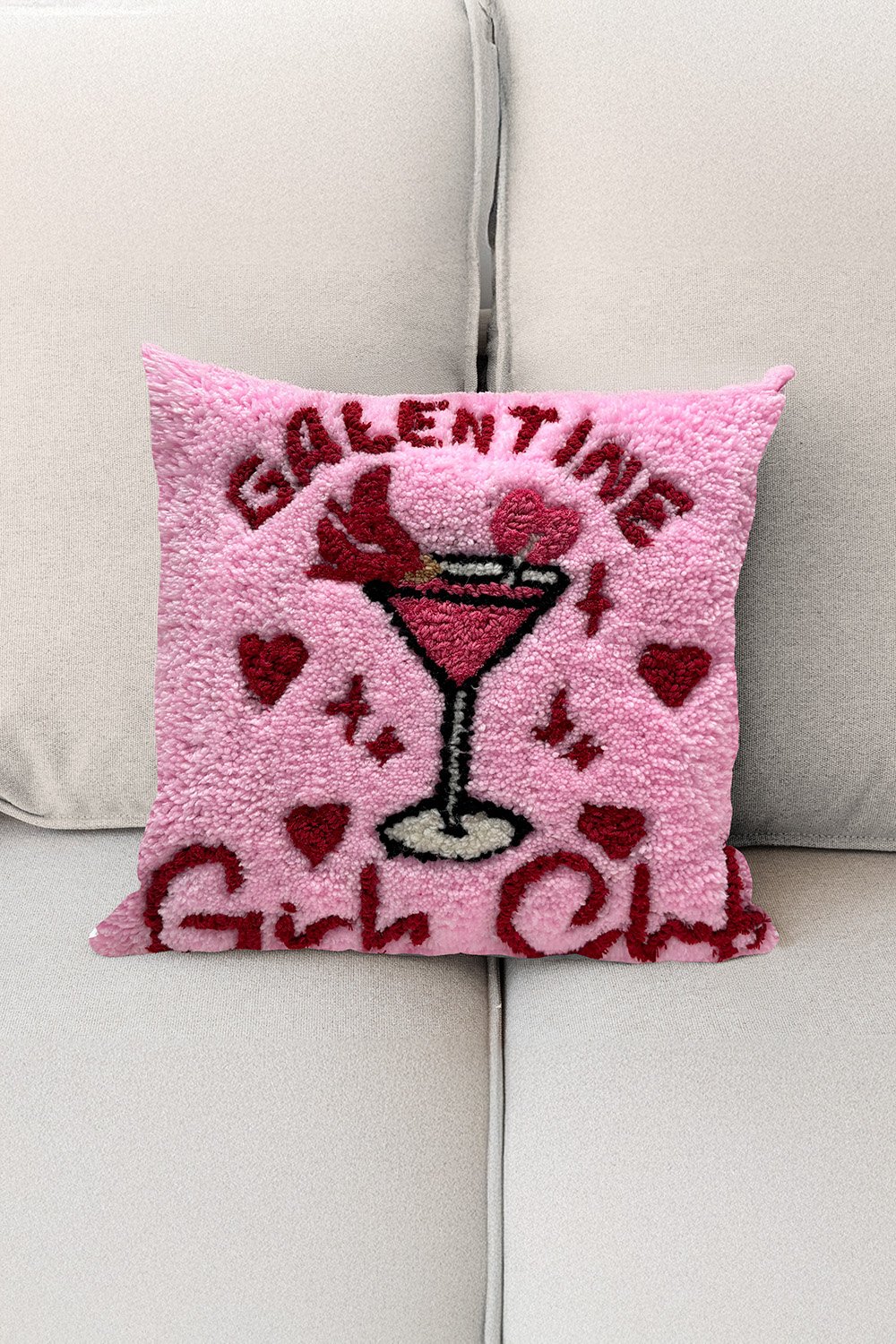 Fille á Fille Design Studio-Galentine Girls Club Yastık-Kırlent-6-milagron.live