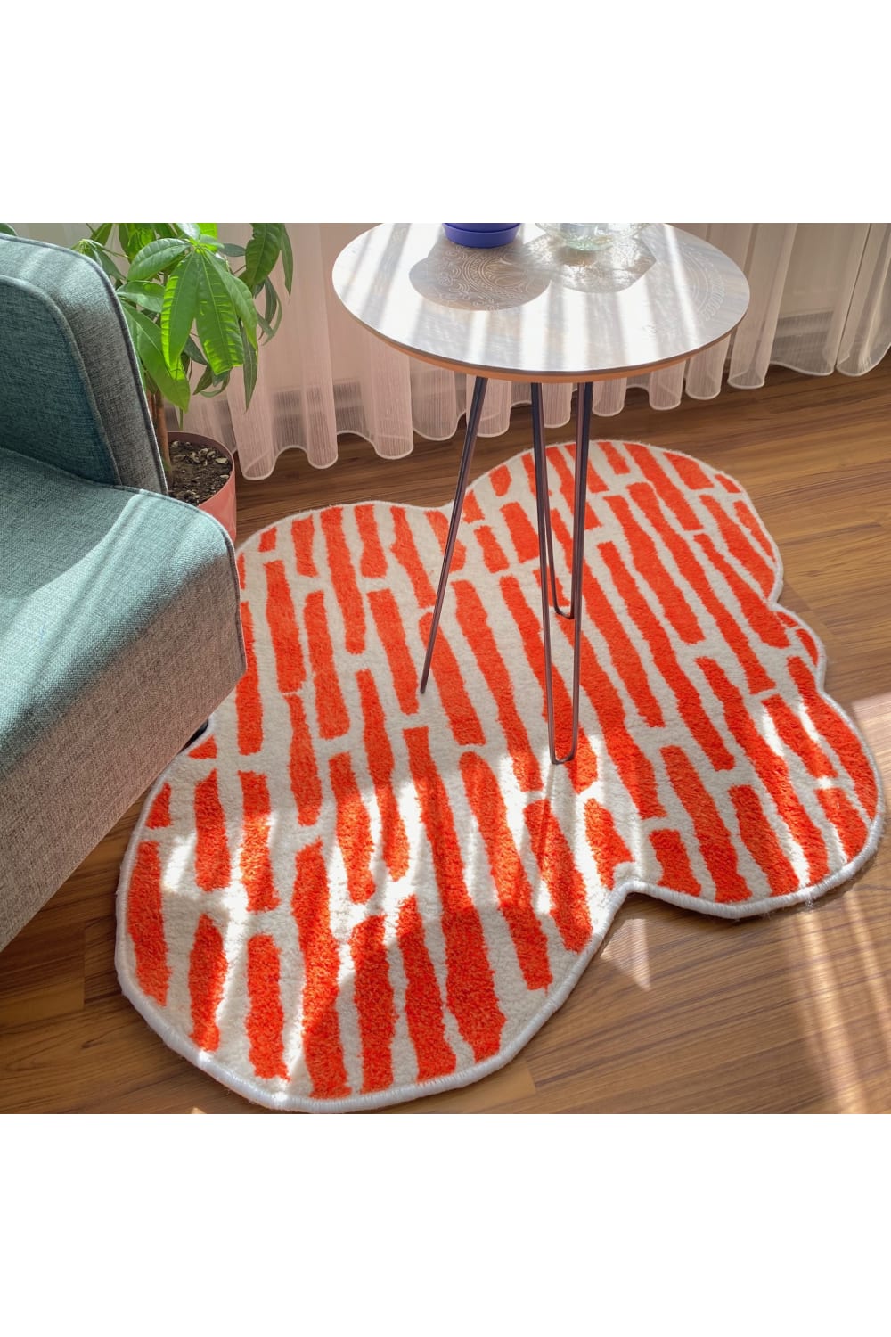 Fille á Fille Design Studio-Orange Rug-Halı-2-milagron.live