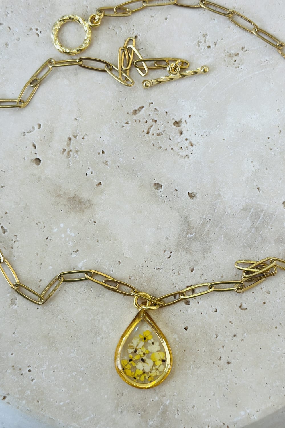 Fiorel Design-Golden Garden Teardrop - Honey-Kolye-3-milagron.live