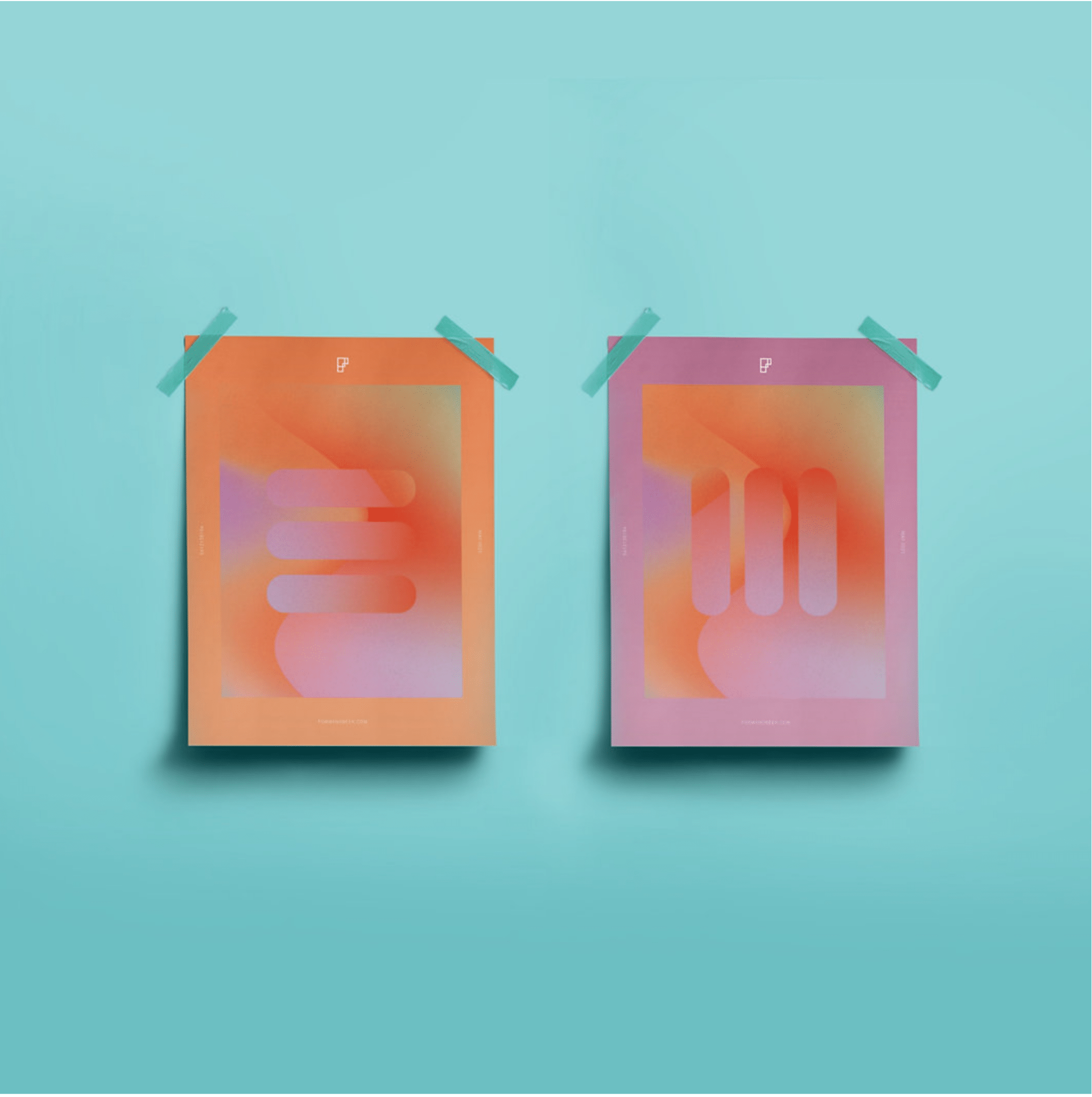 Twins Digital Artwork | Set Of 2