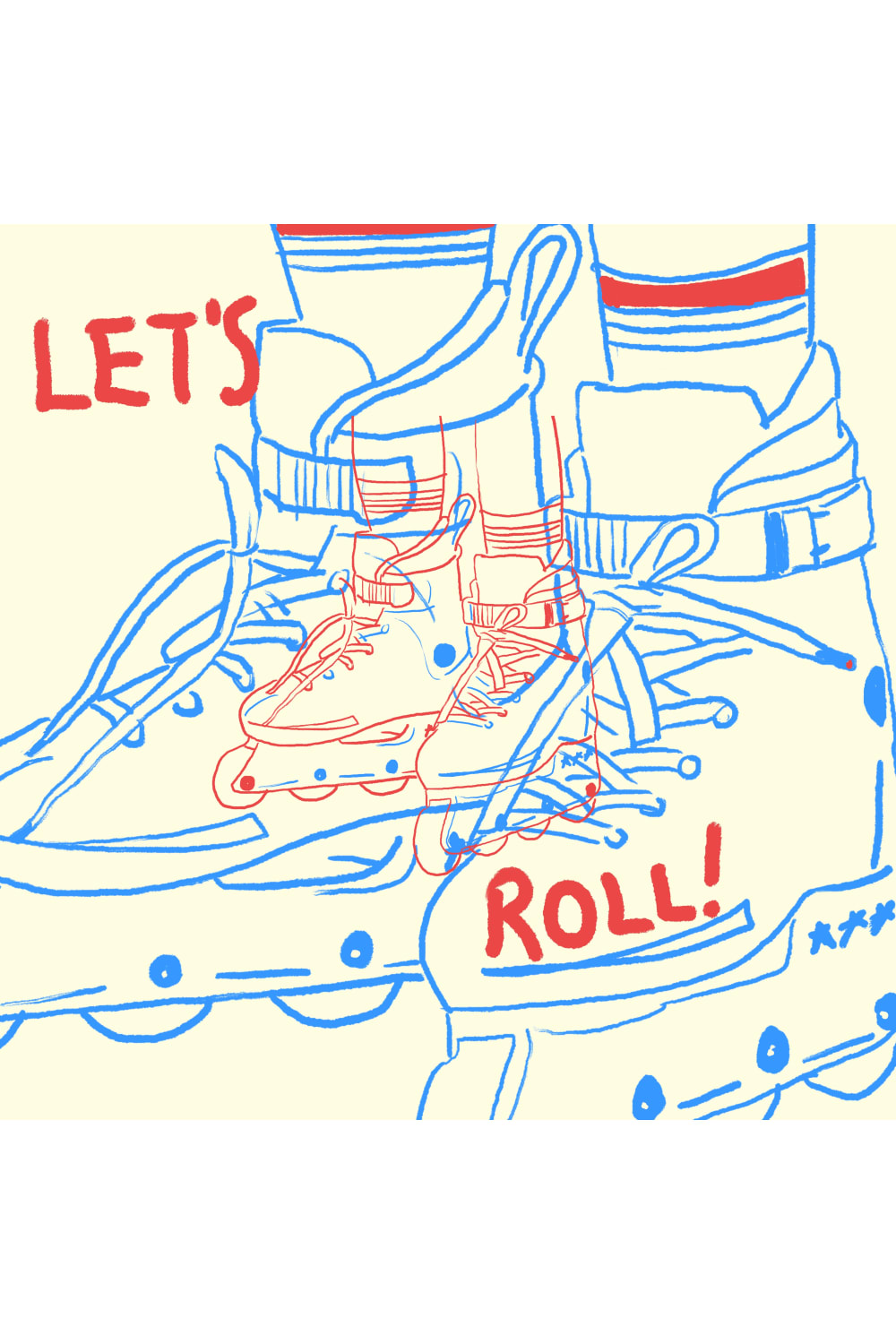 Fulya Genç-Let's Roll Artprint-Tablo-2-milagron.live
