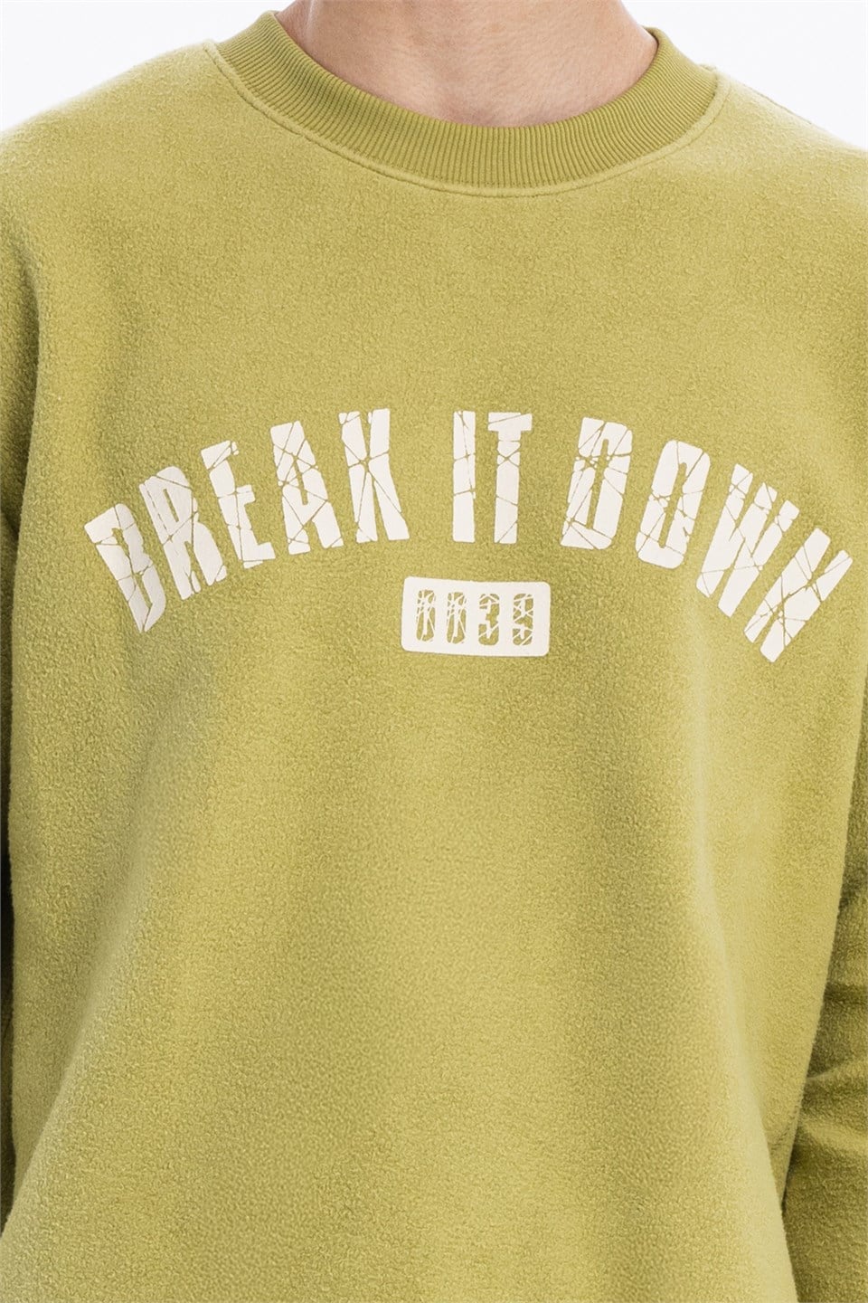 GMG Firenze-Bisiklet Yaka Baskılı %100 Pamuk Polar Erkek Sweatshirt-Winter'26-5-milagron.live