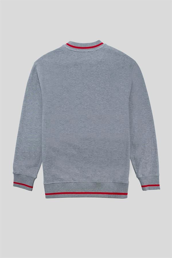 GMG Firenze-Bisiklet Yaka Baskı Detaylı Regular Fit Erkek Sweatshirt-SWEATSHIRT-10-milagron.live