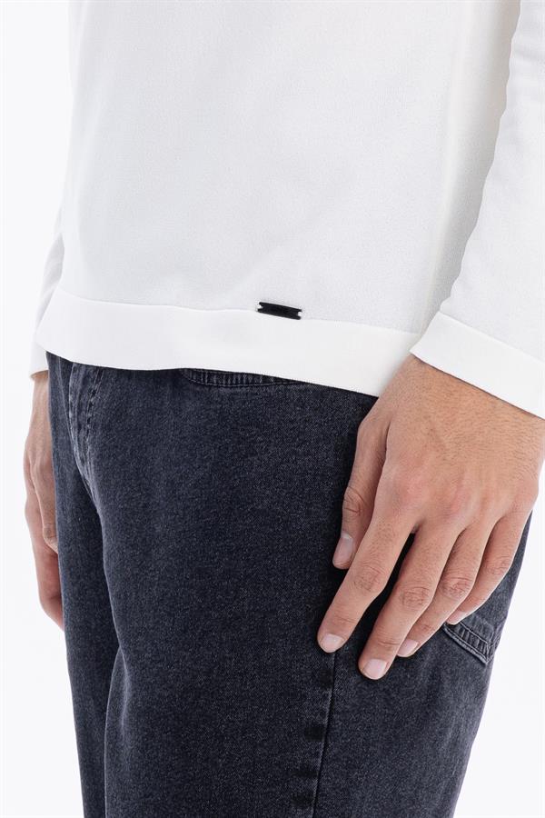 Bisiklet Yaka Slim Fit Basic Erkek Triko Kazak