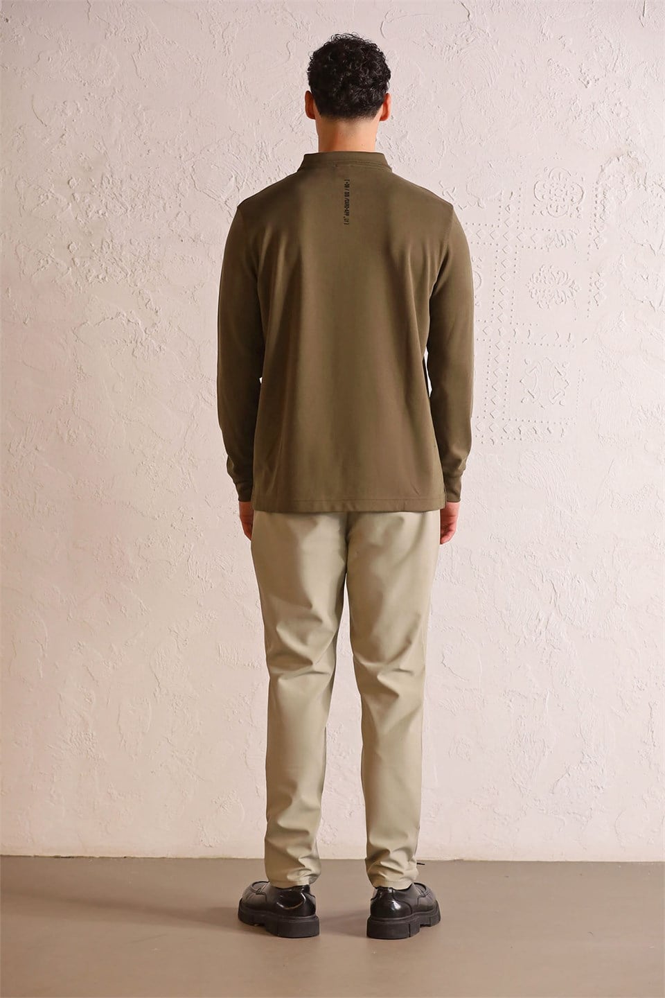 GMG Firenze-Polo Yaka Dikiş Detaylı Erkek Sweatshirt-Sweatshirts & Hoodies-3-milagron.live