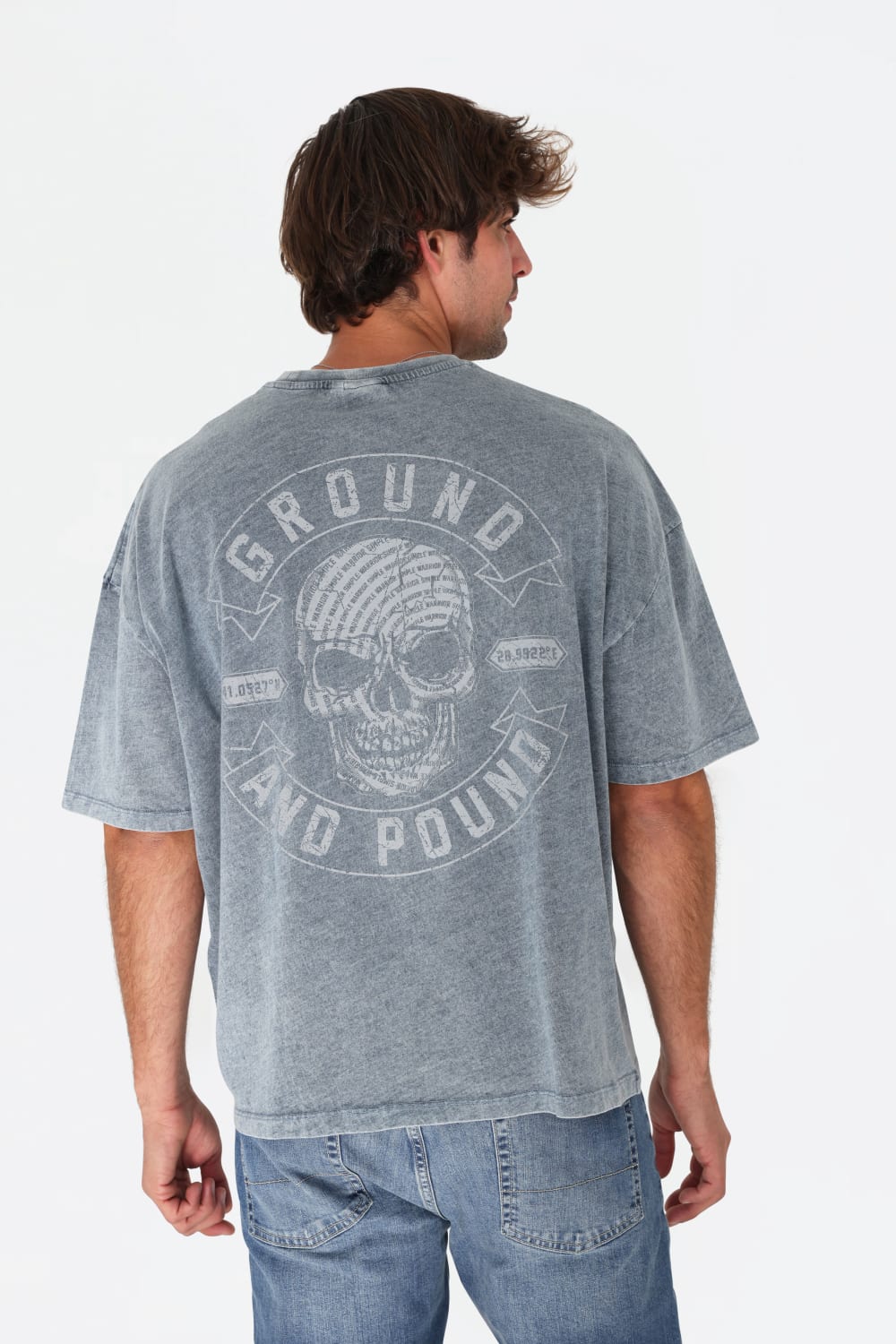 GNP İstanbul-Denim Washed Printed Oversize T-shirt-T-Shirts-1-milagron.live