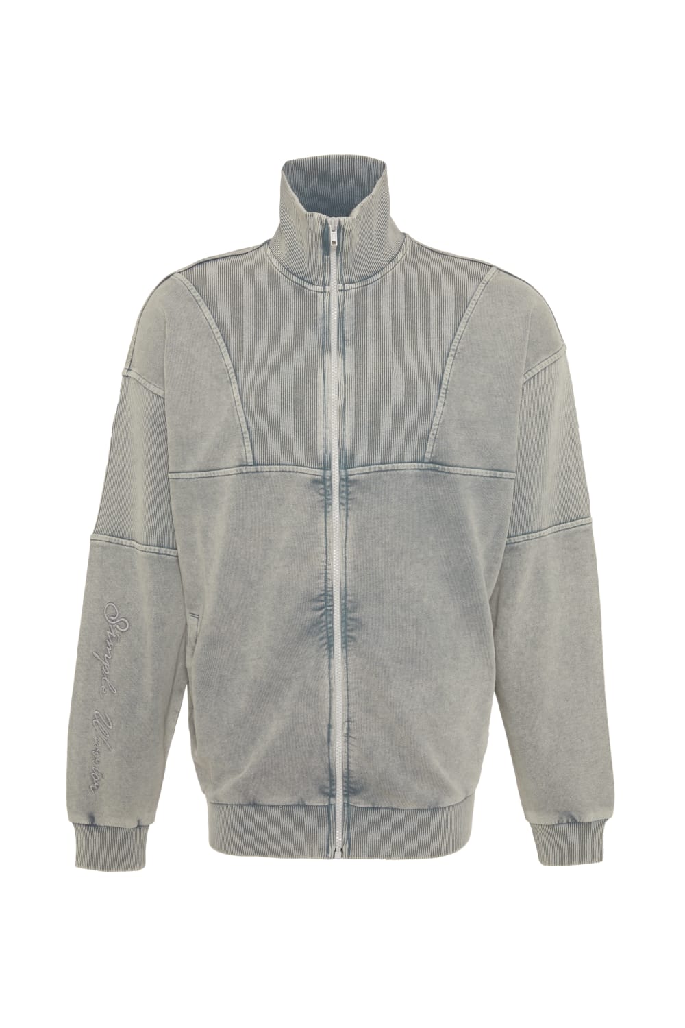 GNP İstanbul-Zip Through Retro Track Neck Sweatshirt-Sweatshirts & Hoodies-2-milagron.live