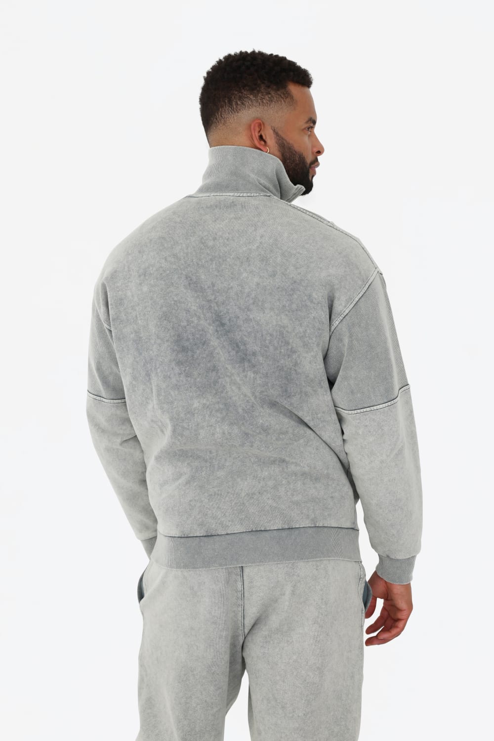 GNP İstanbul-Zip Through Retro Track Neck Sweatshirt-Sweatshirts & Hoodies-4-milagron.live