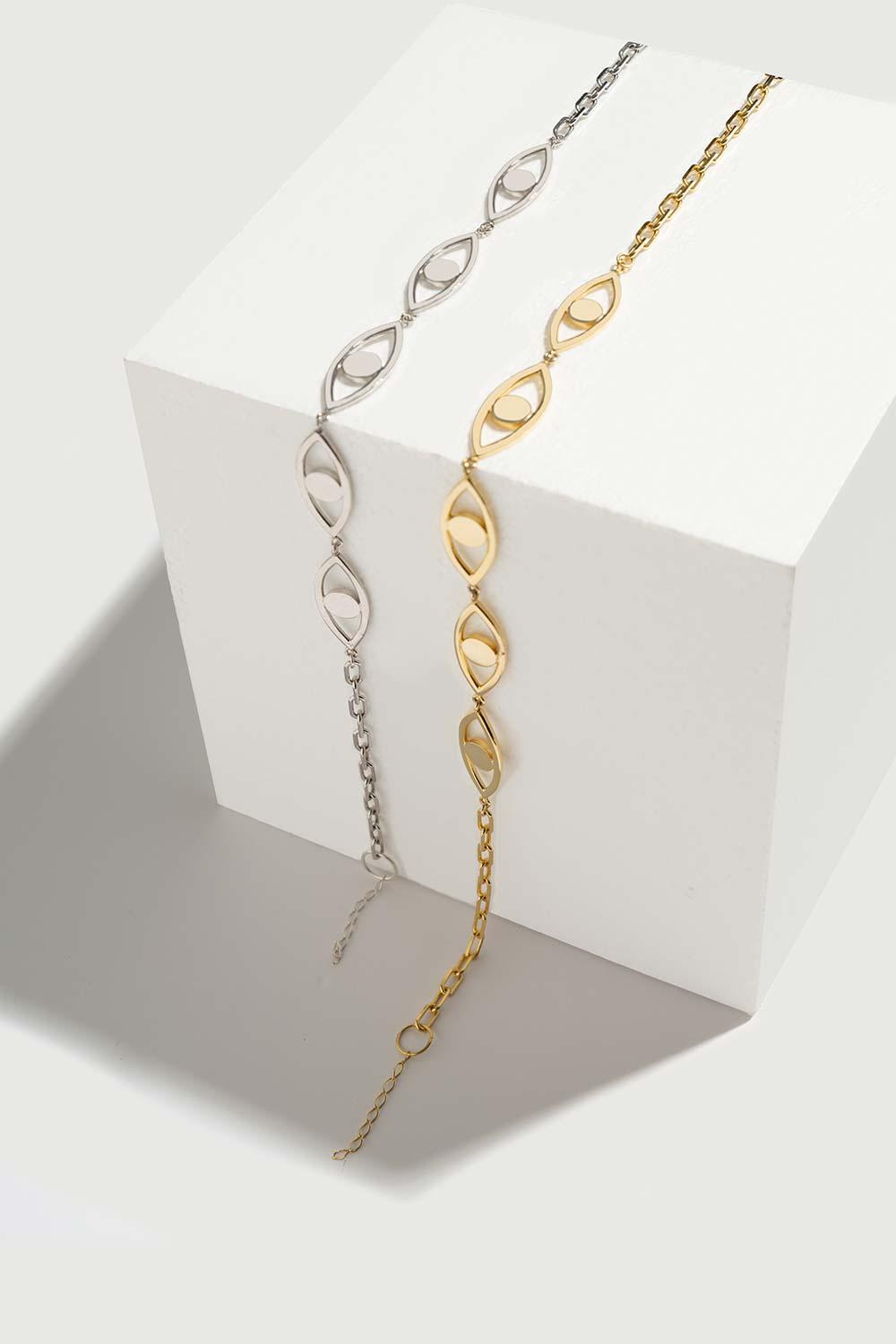 Gal İstanbul-Eye Choker Gold-Kolye-1-milagron.live