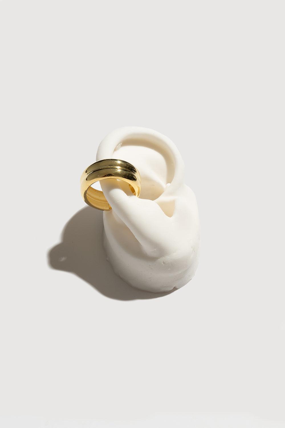 Gal İstanbul-Twin Earcuff Gold-Küpe-1-milagron.live