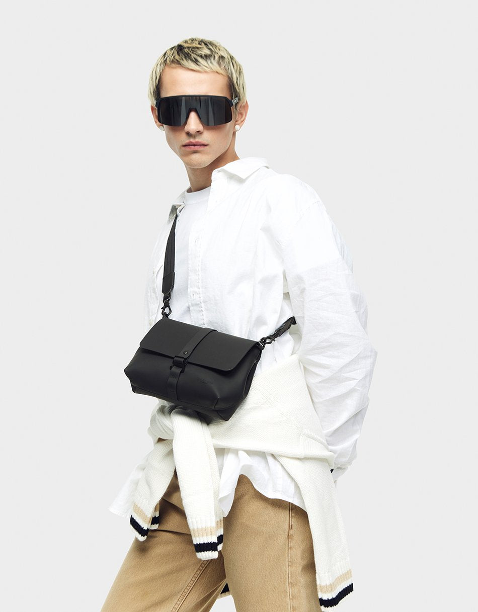 Gaston Luga-Gaston Luga Spläsh Crossbody Bag Black-El Çantası-6-milagron.live