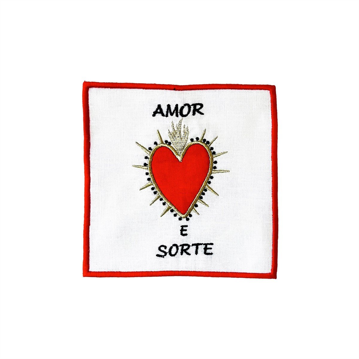 Amor E Sorte Kalp Desenli Kokteyl Peçete ( 1 Adet )