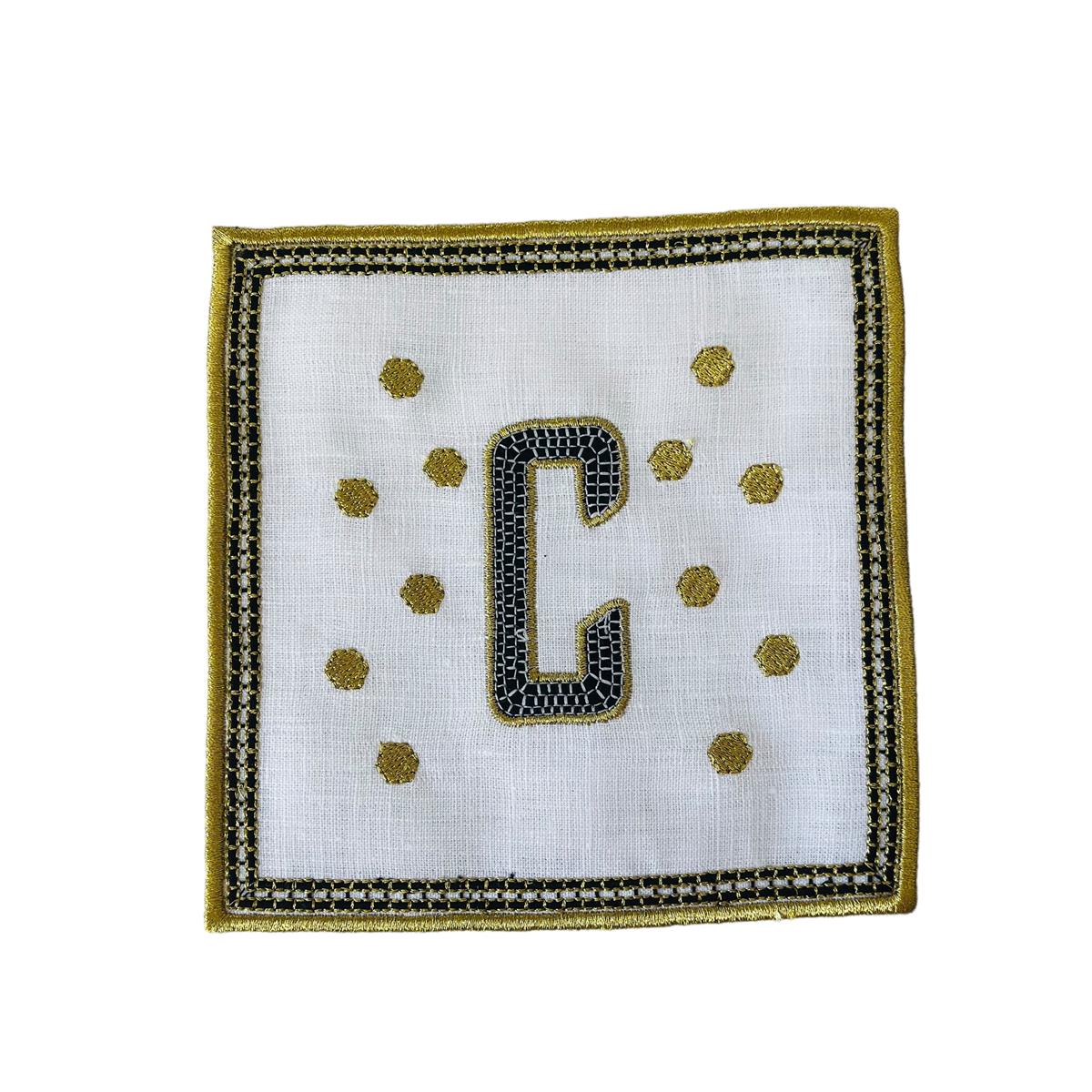 Tiled Margot C Harf Kokteyl Peçete ( 1 Adet )