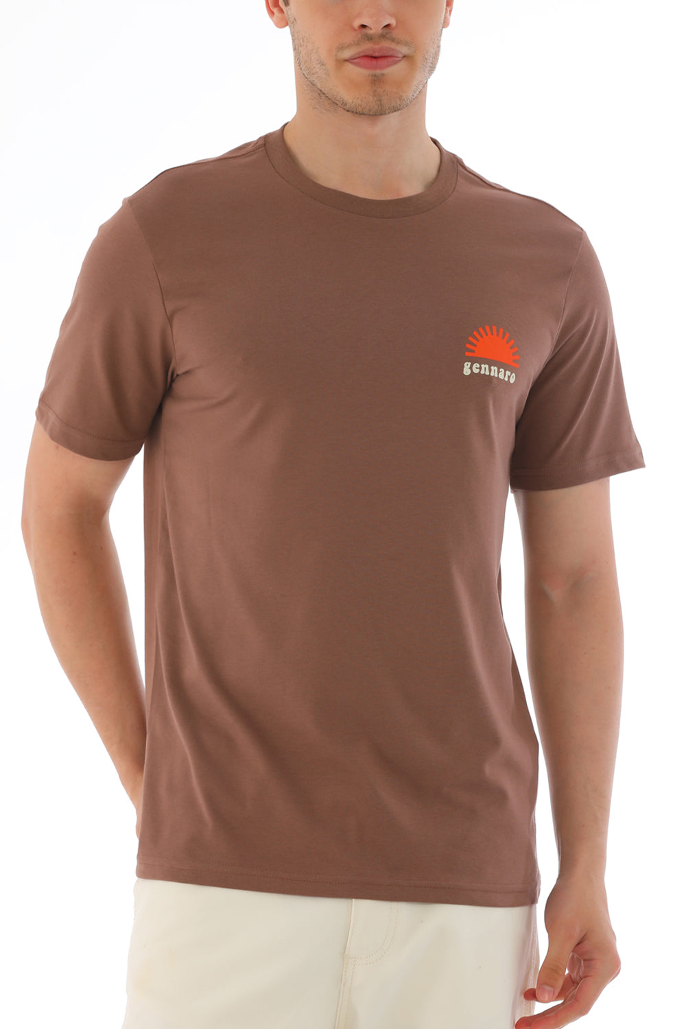 Gennaro-Endless Summer T-shirt - Kahve-T-Shirts-4-milagron.live