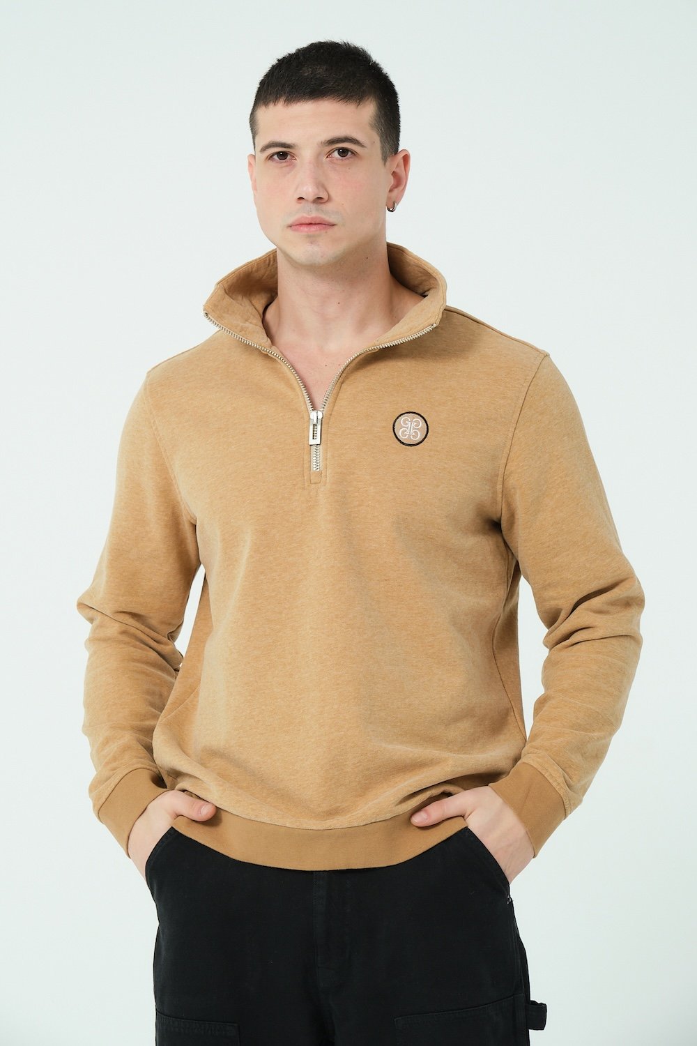 Gennaro-Half Zip Sweatshirt-Sweatshirts & Hoodies-1-milagron.live