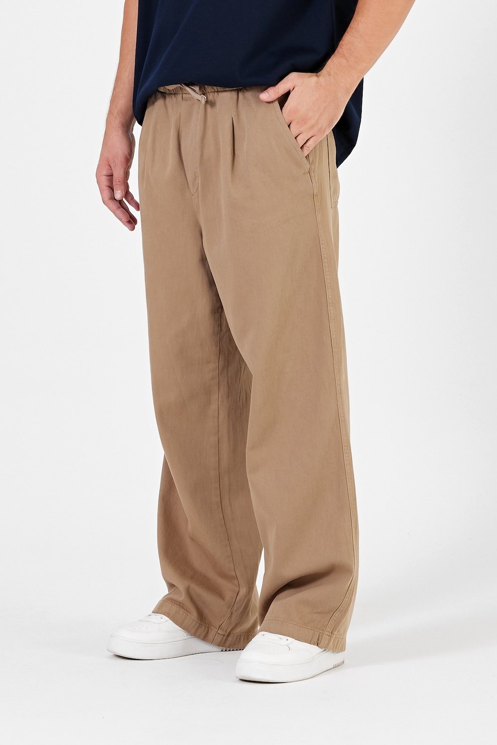 Gennaro-Wide Leg Baggy Pantolon-Pantolon-3-milagron.live