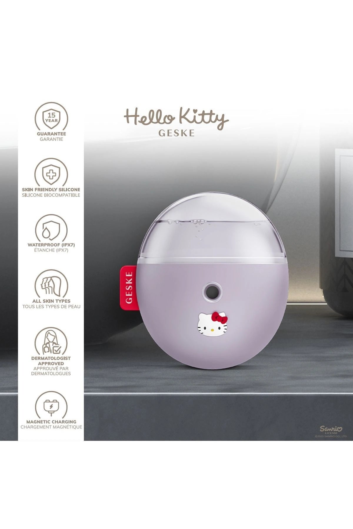 Geske-Hello Kitty Buharlı Cilt Nemlendirici Ve Yenileyici Yüz Bakım Cihazı | Facial Hydration Refresher-Cilt Bakım Aletleri-12-milagron.live