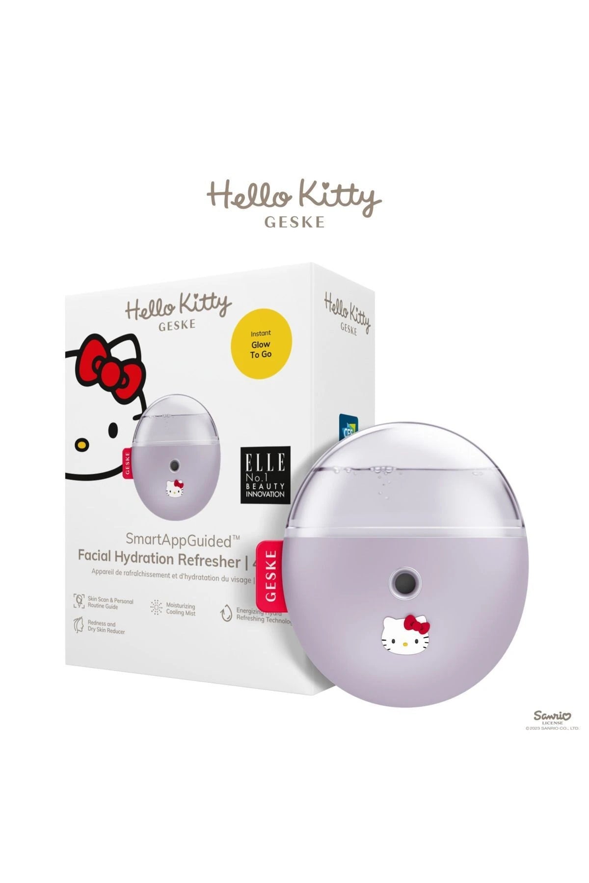 Geske-Hello Kitty Buharlı Cilt Nemlendirici Ve Yenileyici Yüz Bakım Cihazı | Facial Hydration Refresher-Cilt Bakım Aletleri-9-milagron.live