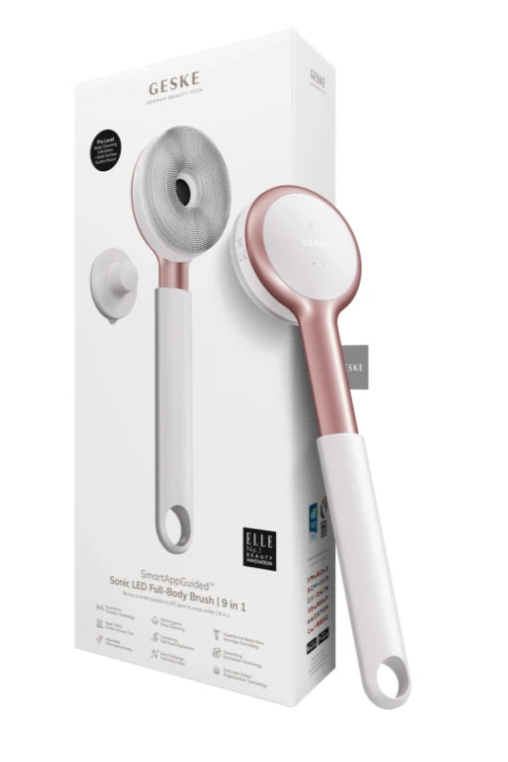 Geske-Led Terapili Vücut Temizleme Ve Cilt Bakım Cihazı | Sonic Led Full Body Brush & Intensive Exfoliator-Cilt Bakım Aletleri-12-milagron.live