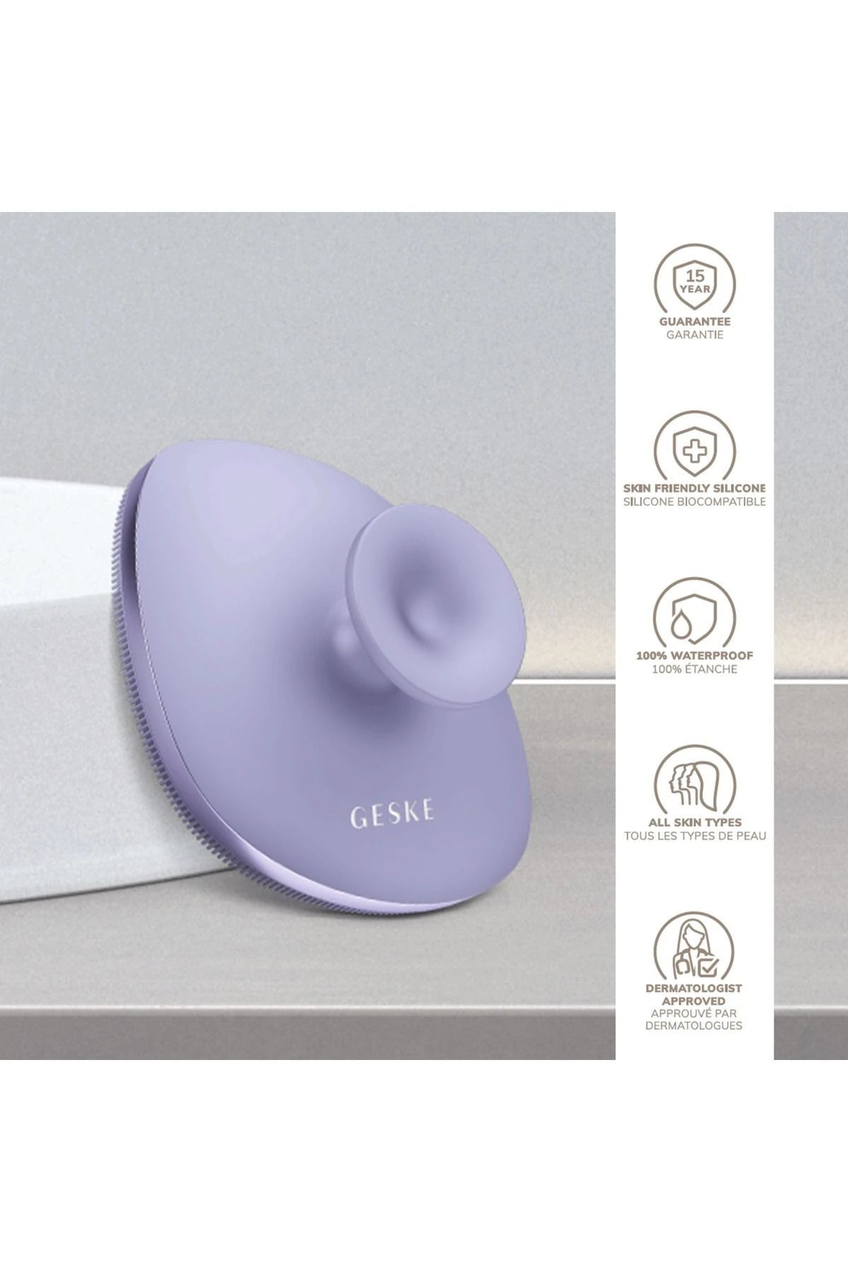 Geske-Metal Detaylı Yumuşak Silikonlu Vücut Temizleme Fırçası | Body Brush-Vücut Temizleyici-10-milagron.live