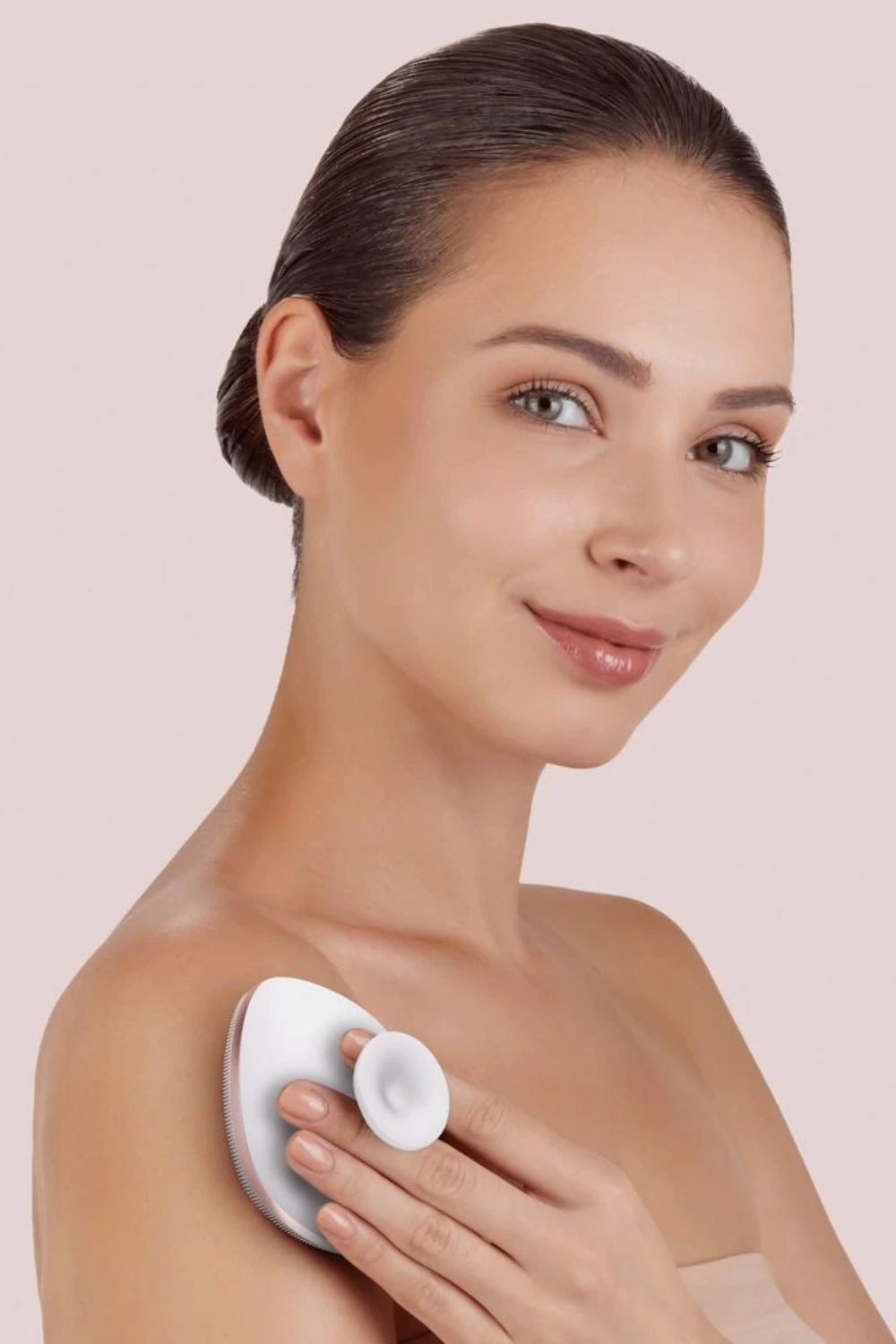 Geske-Metal Detaylı Yumuşak Silikonlu Vücut Temizleme Fırçası | Body Brush-Vücut Temizleyici-18-milagron.live