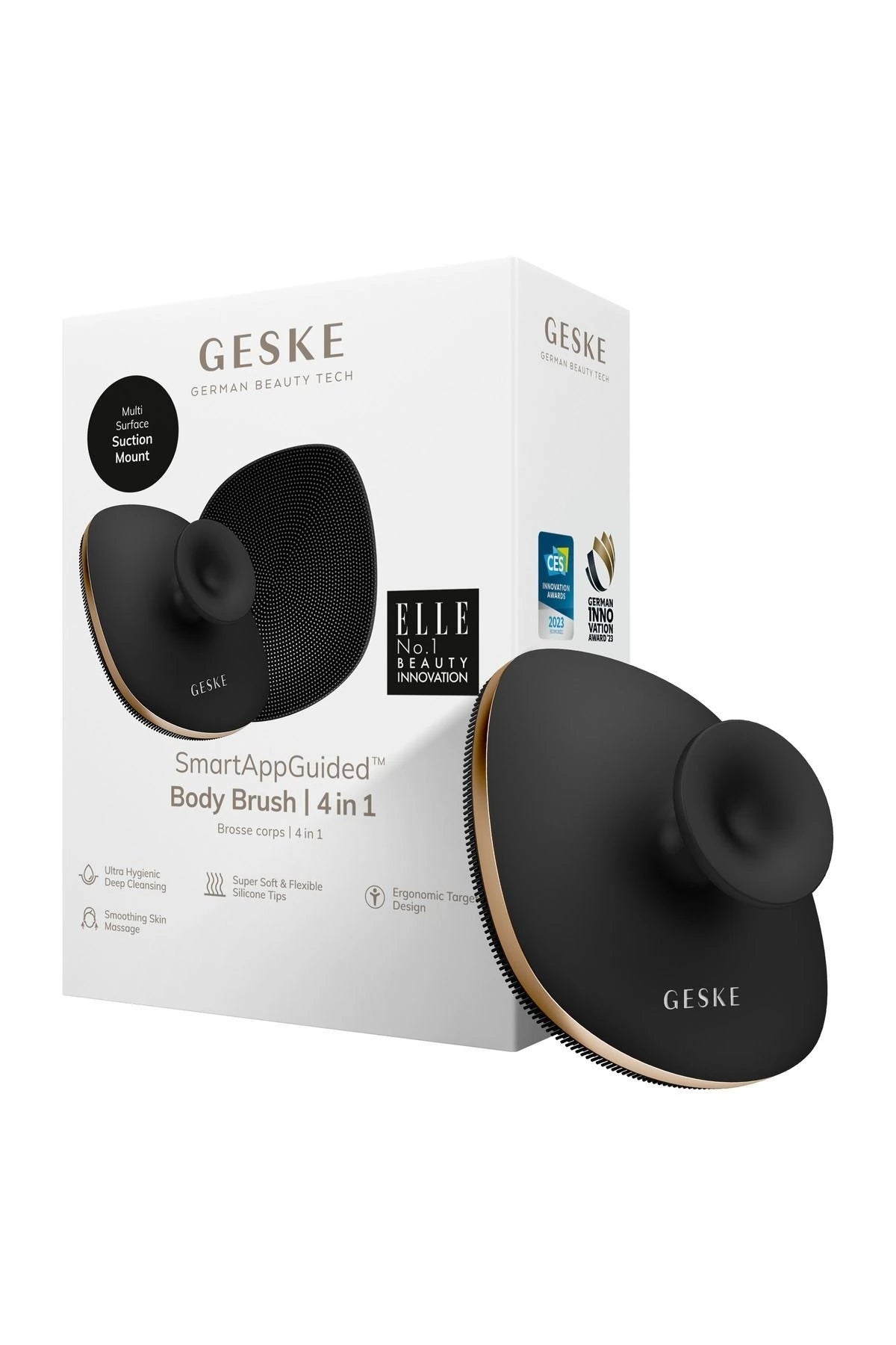 Geske-Metal Detaylı Yumuşak Silikonlu Vücut Temizleme Fırçası | Body Brush-Vücut Temizleyici-22-milagron.live