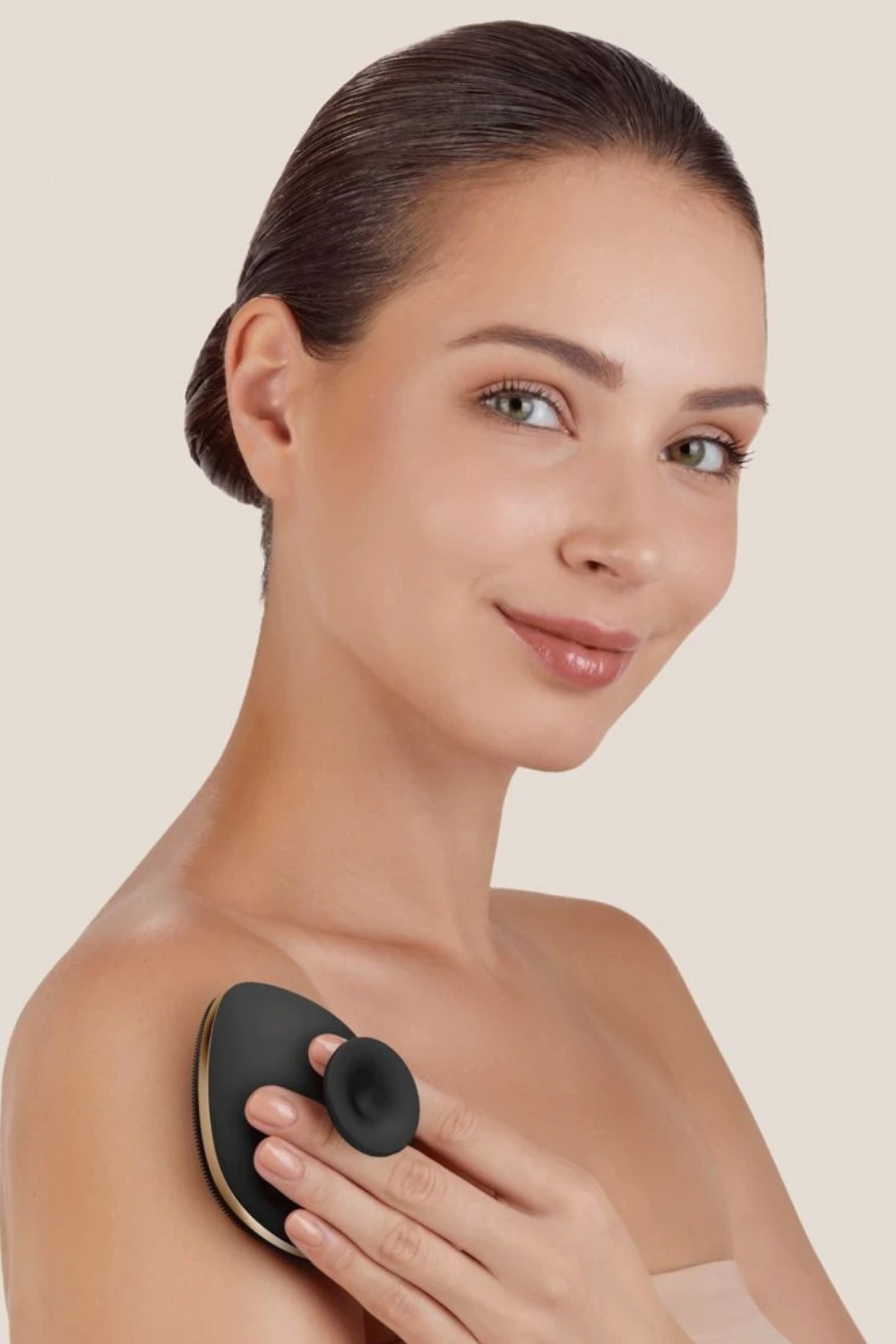 Geske-Metal Detaylı Yumuşak Silikonlu Vücut Temizleme Fırçası | Body Brush-Vücut Temizleyici-25-milagron.live