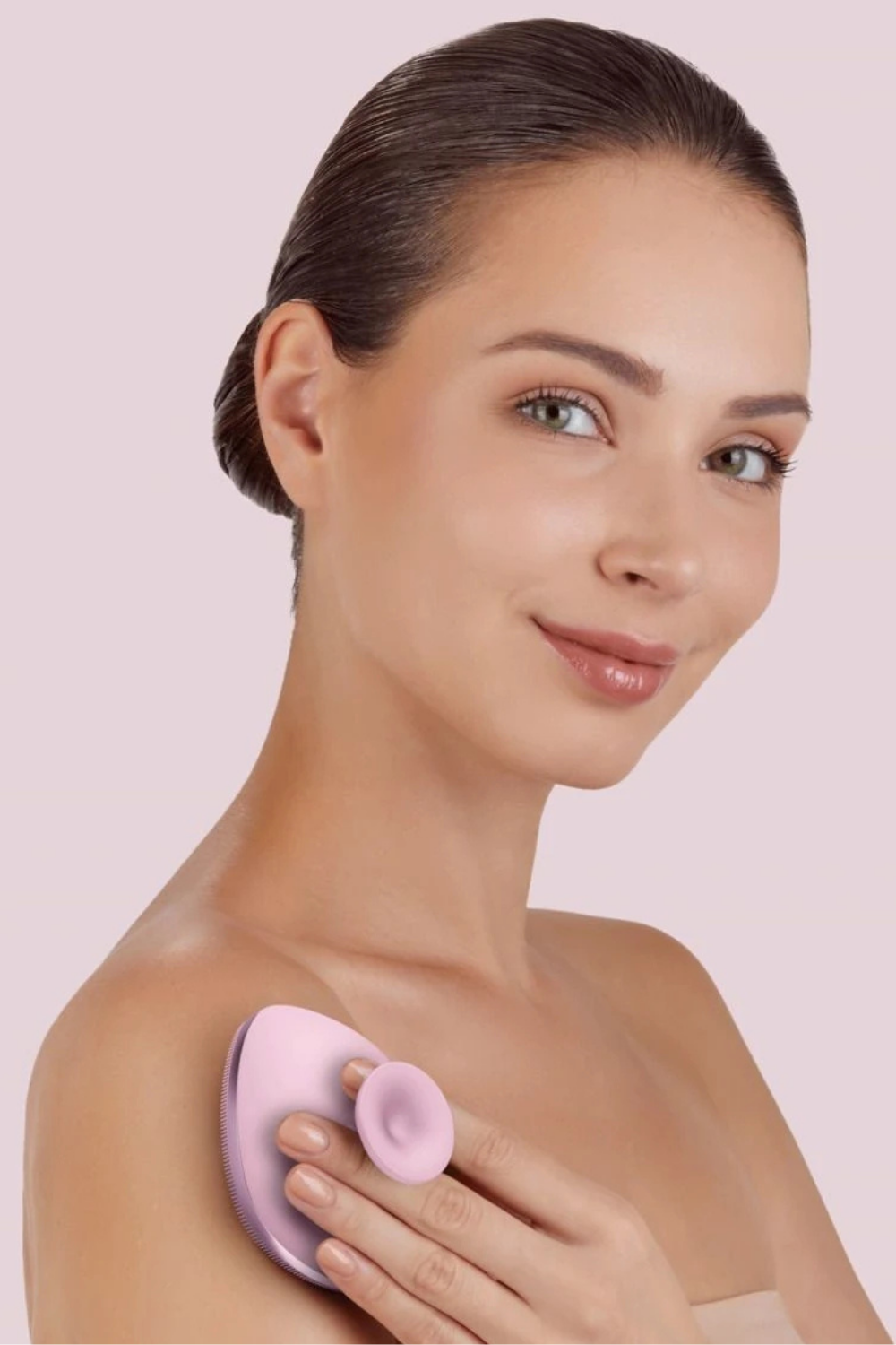 Geske-Metal Detaylı Yumuşak Silikonlu Vücut Temizleme Fırçası | Body Brush-Vücut Temizleyici-32-milagron.live