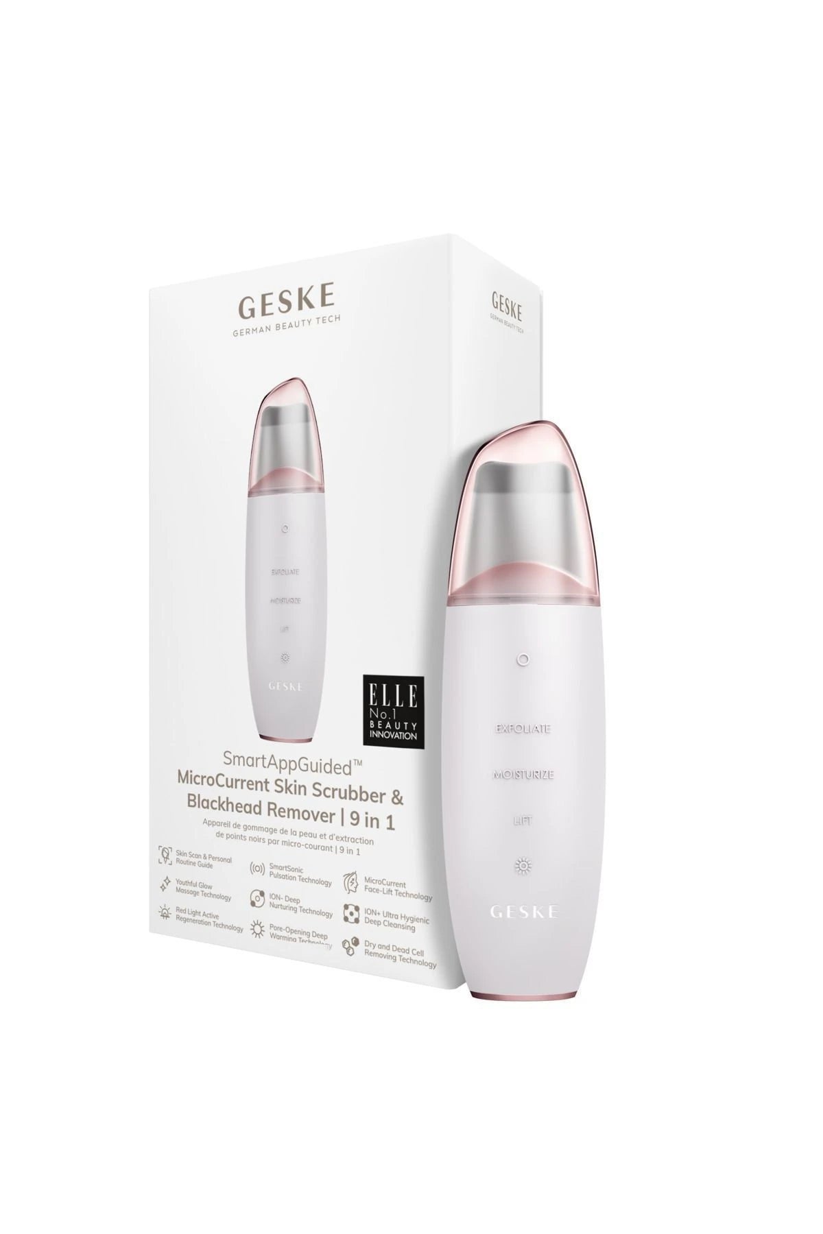 Geske-Mikro Akım Siyah Nokta Temizleme Cihazı | Micro Current Skin Scrubber & Blackhead Remover-Cilt Bakım Aletleri-7-milagron.live