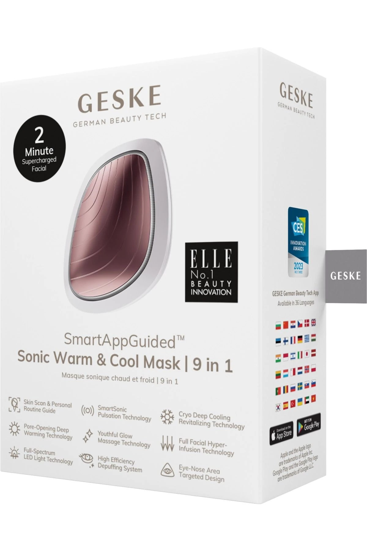 Geske-Titreşimli, Soğutma Ve Isıtmalı, Led Terapili Yüz Maskesi Bakım Cihazı | Sonic Warm & Cool Mask-Cilt Bakım Aletleri-22-milagron.live
