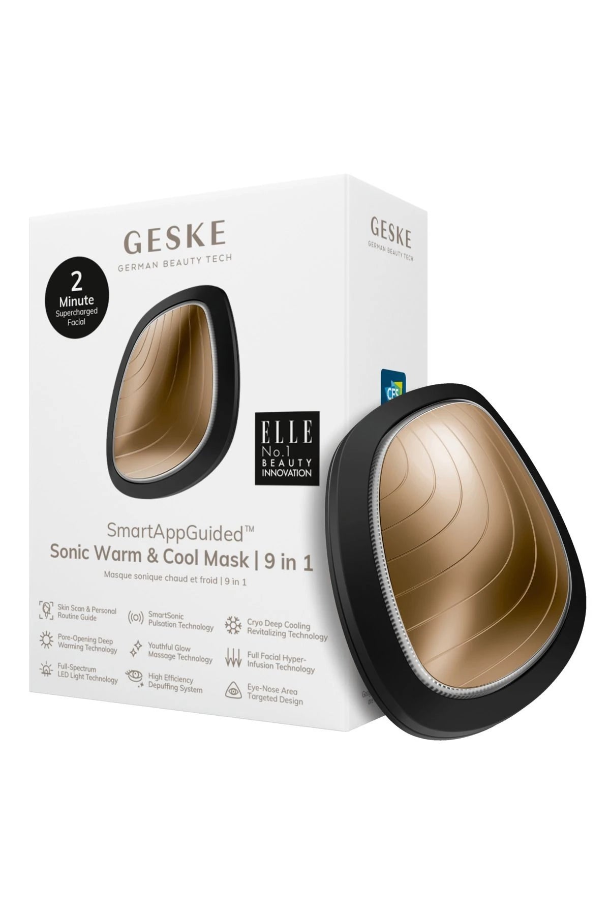 Geske-Titreşimli, Soğutma Ve Isıtmalı, Led Terapili Yüz Maskesi Bakım Cihazı | Sonic Warm & Cool Mask-Cilt Bakım Aletleri-33-milagron.live