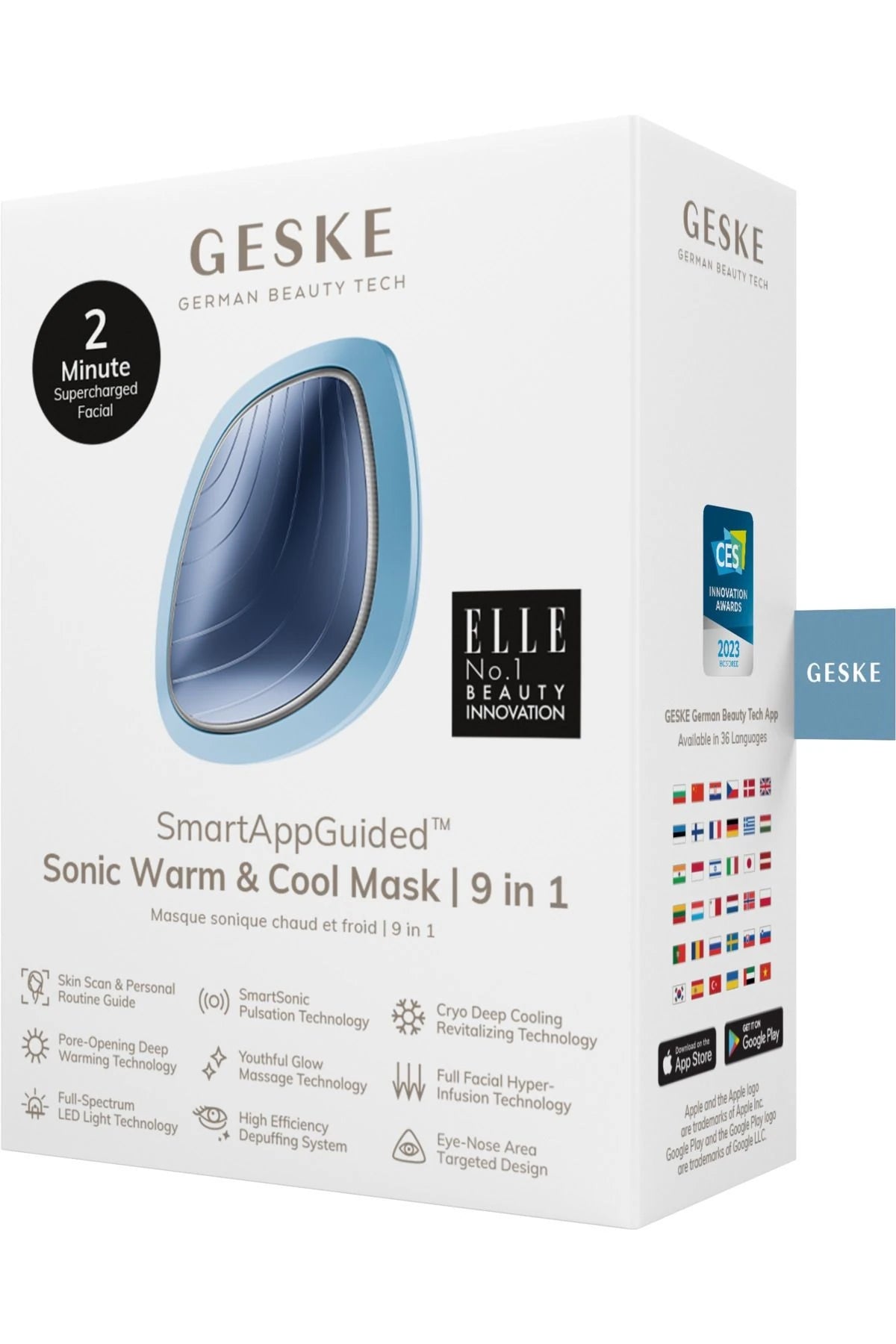 Geske-Titreşimli, Soğutma Ve Isıtmalı, Led Terapili Yüz Maskesi Bakım Cihazı | Sonic Warm & Cool Mask-Cilt Bakım Aletleri-38-milagron.live
