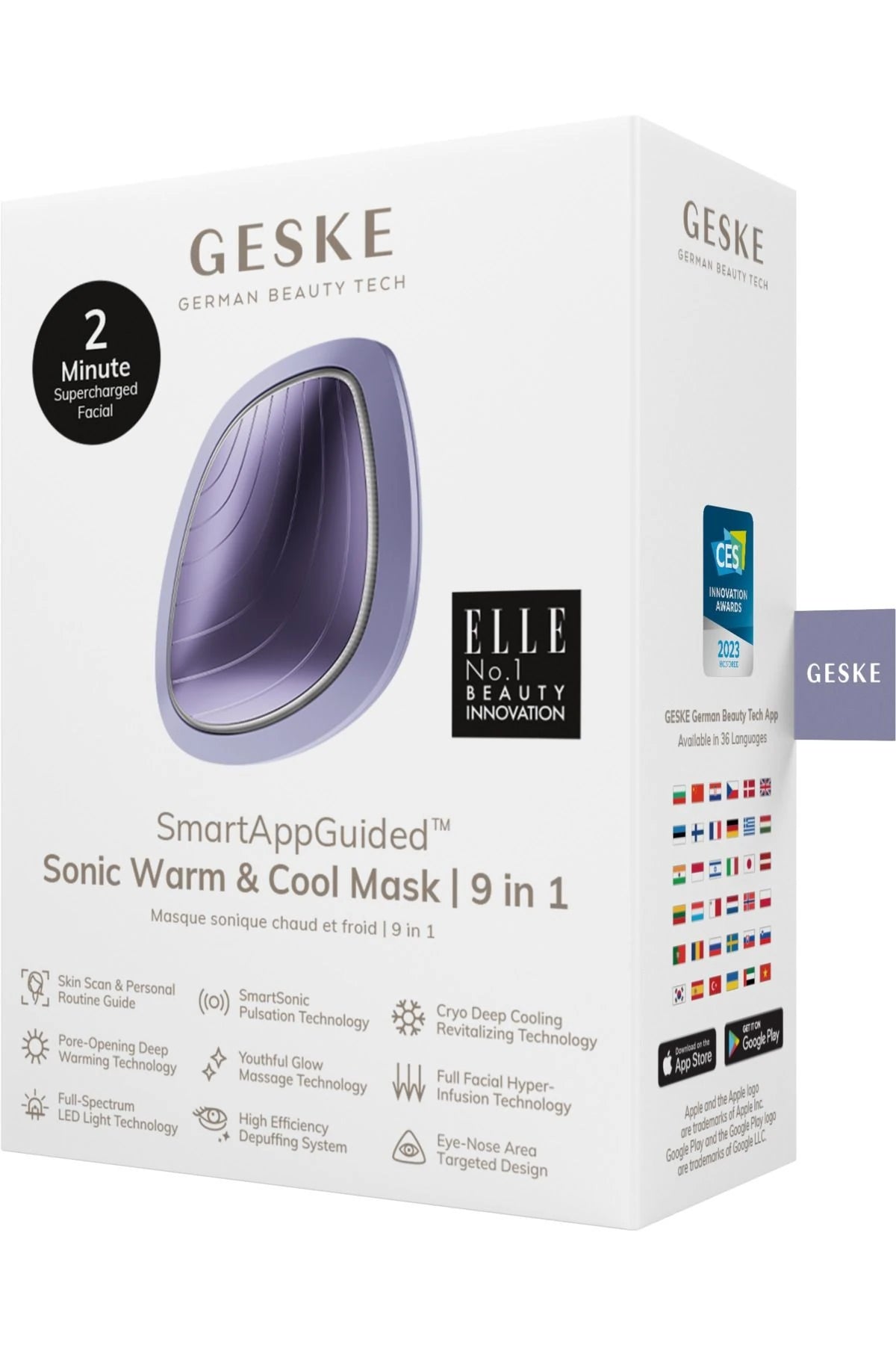 Geske-Titreşimli, Soğutma Ve Isıtmalı, Led Terapili Yüz Maskesi Bakım Cihazı | Sonic Warm & Cool Mask-Cilt Bakım Aletleri-6-milagron.live
