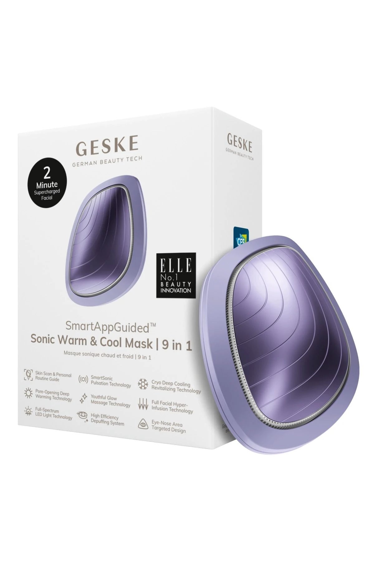 Geske-Titreşimli, Soğutma Ve Isıtmalı, Led Terapili Yüz Maskesi Bakım Cihazı | Sonic Warm & Cool Mask-Cilt Bakım Aletleri-7-milagron.live