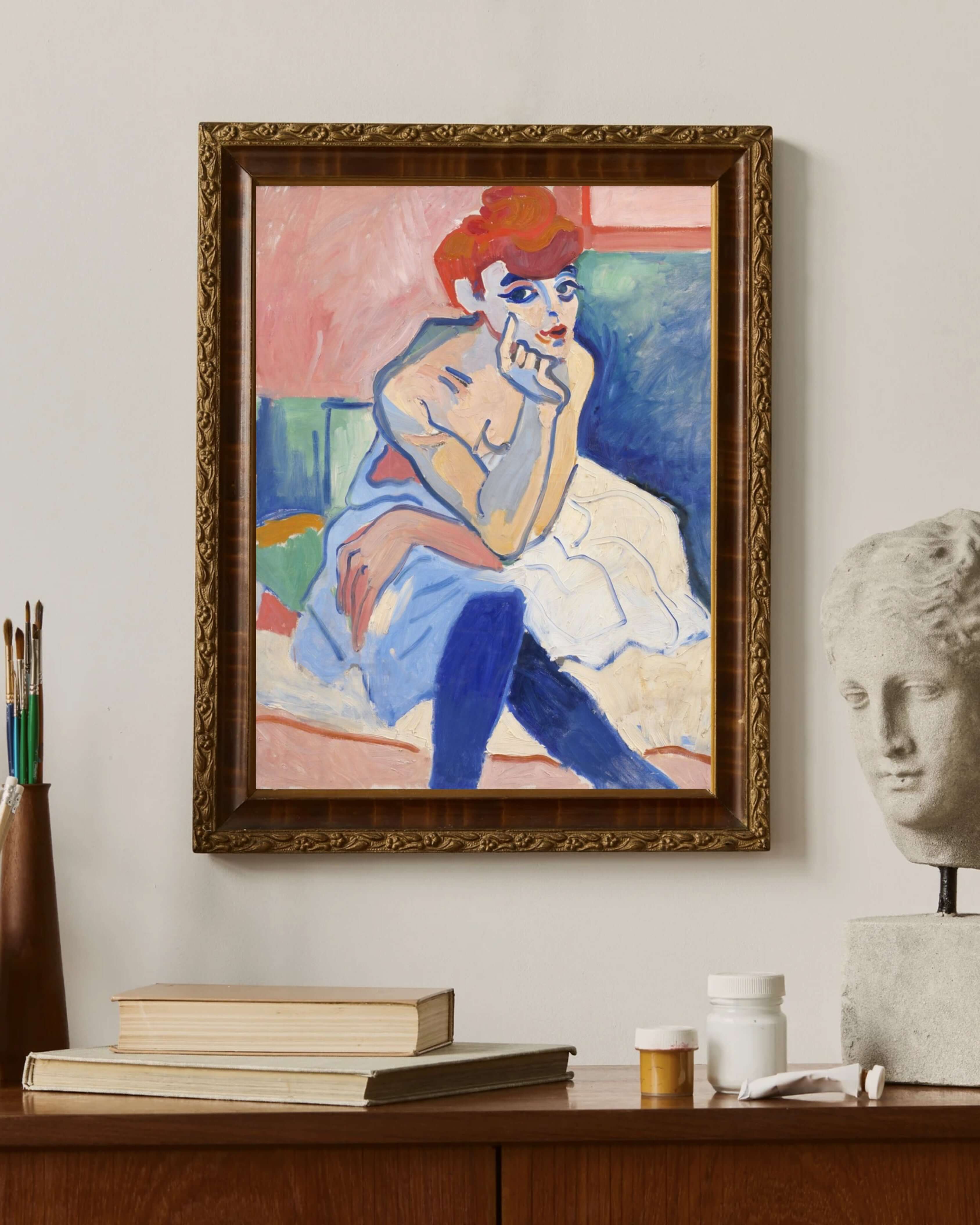 André Derain - Gömlekli Kadın