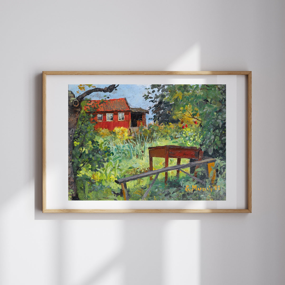 Edvard Munch - Kırmızı Evli Bahçe