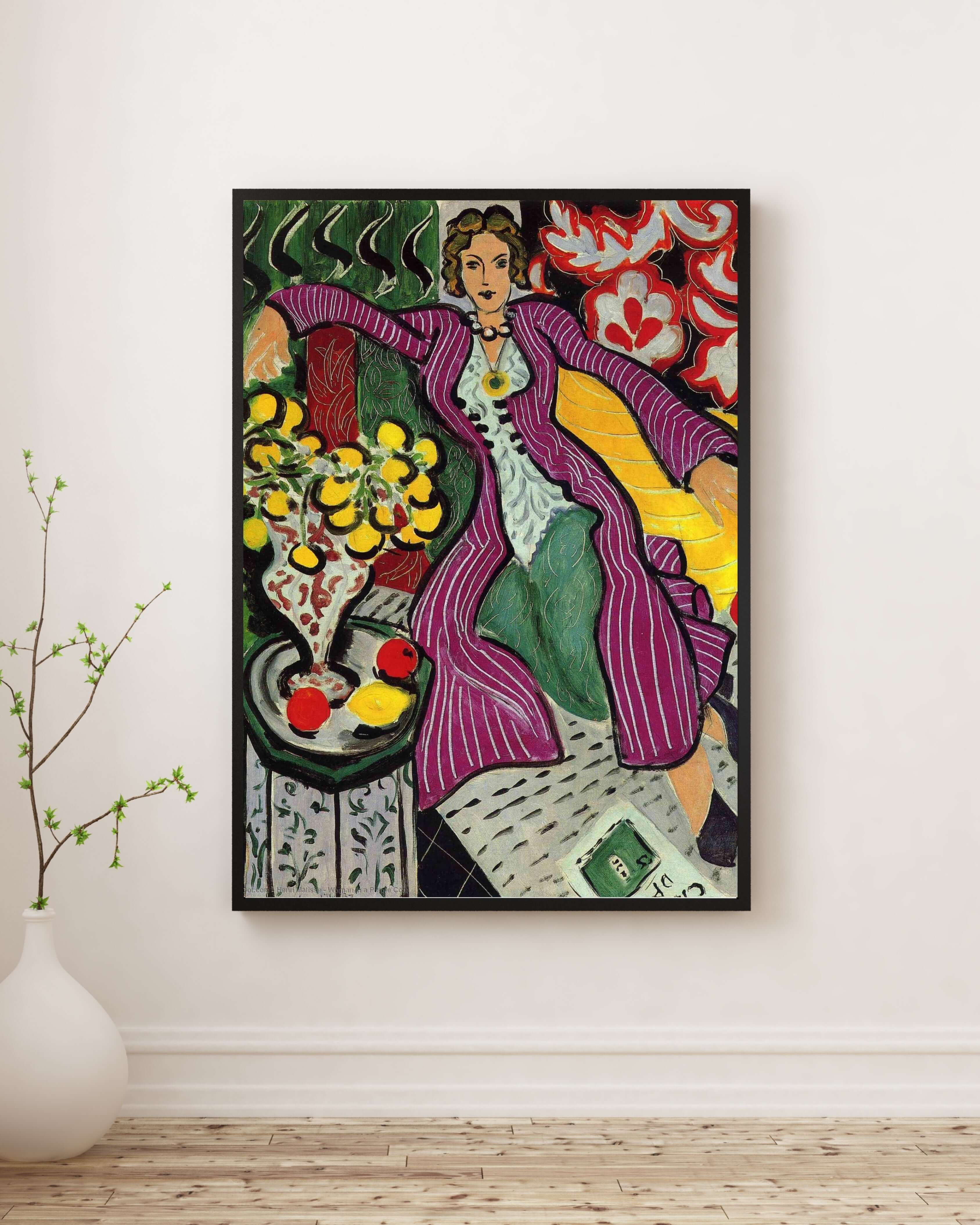 Henri Matisse - Mor Paltolu Kadın