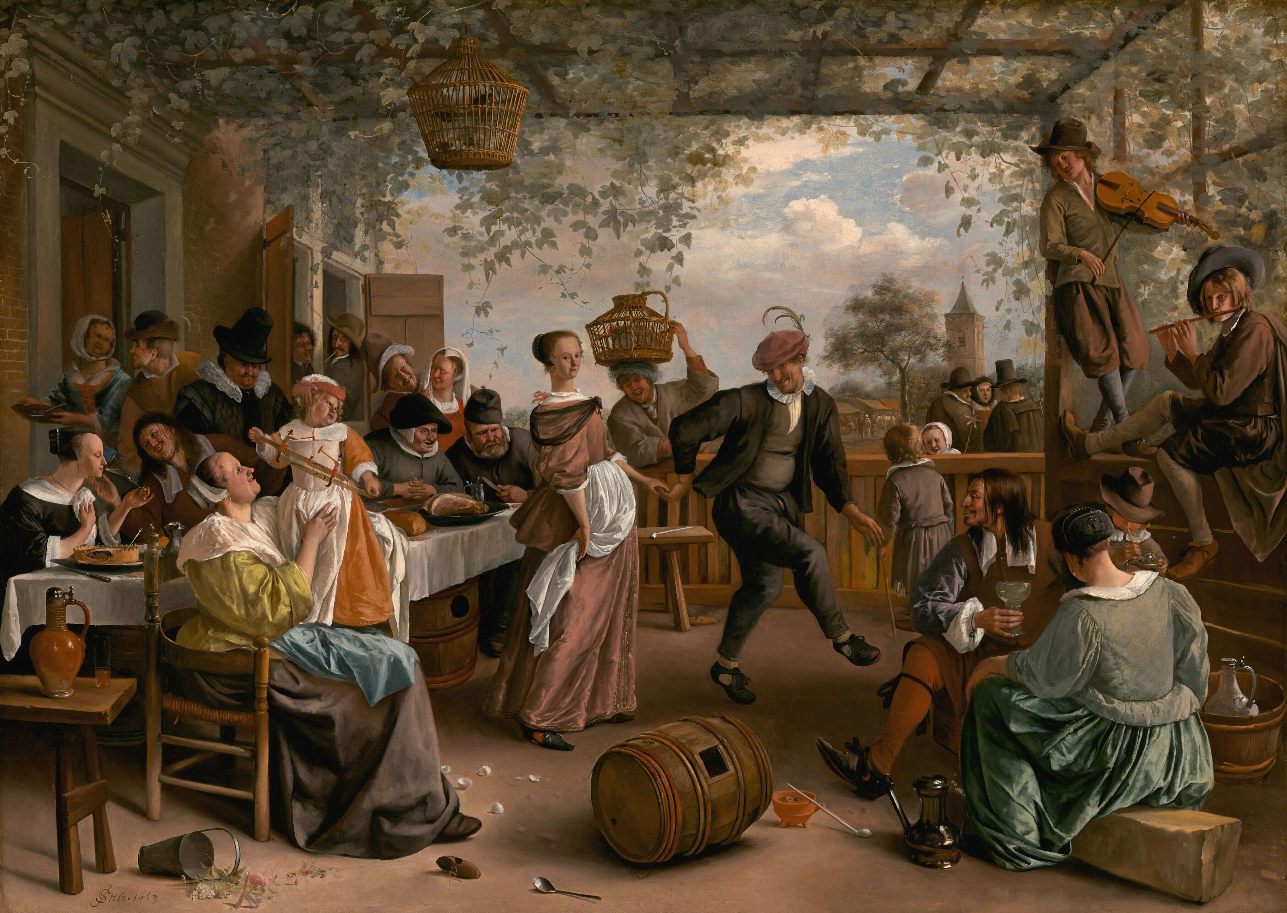 Jan Havicksz. Steen - Dans Eden Çift