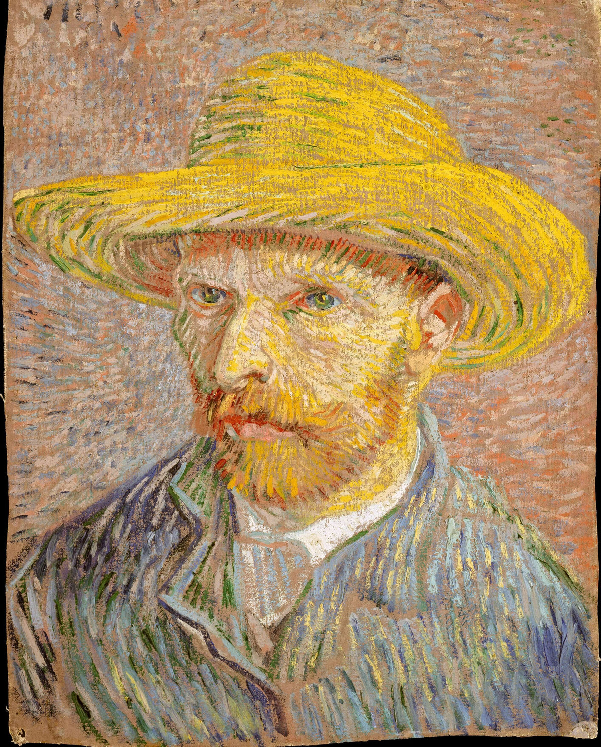 Vincent Van Gogh - Hasır Şapkalı Otoportre