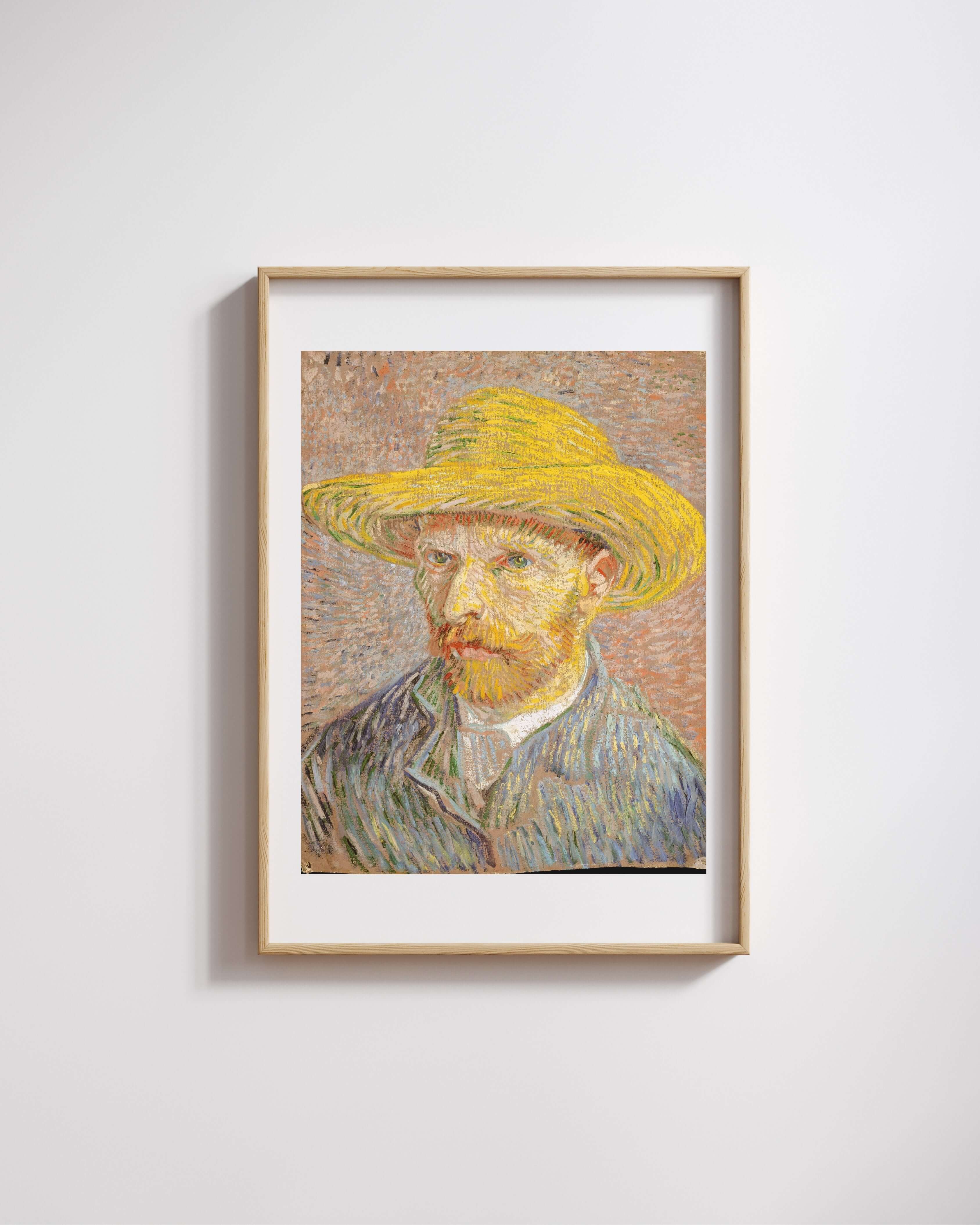 Vincent Van Gogh - Hasır Şapkalı Otoportre