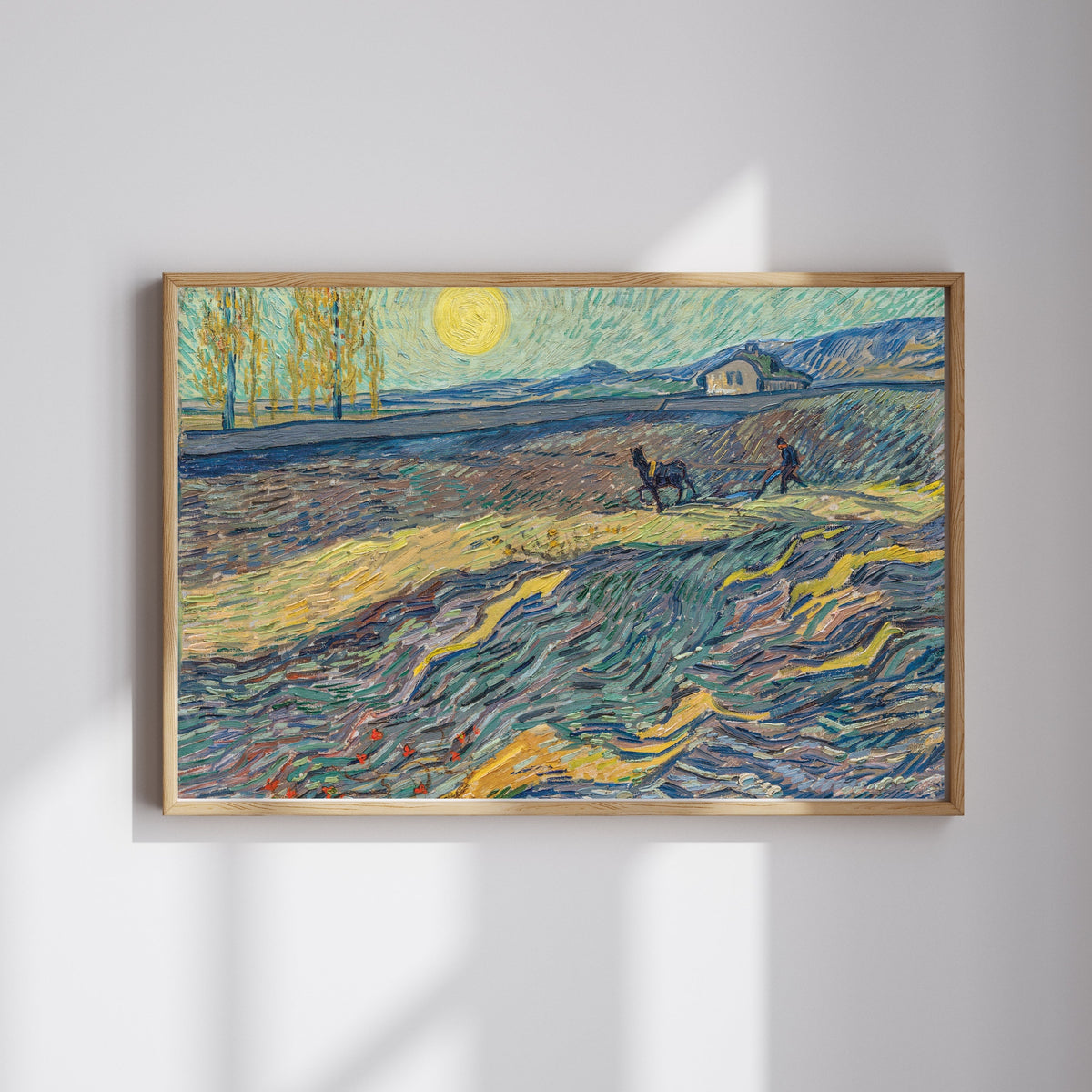 Vincent Van Gogh - Tarlada Çift Süren Köylü